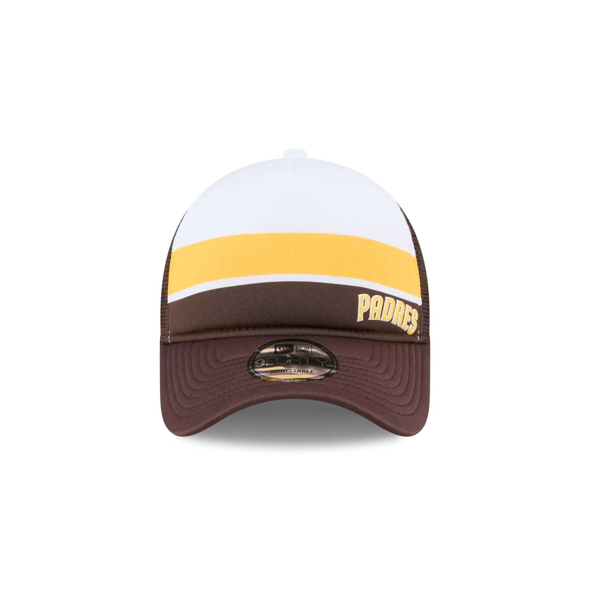 San Diego Padres Color Block 9FORTY A-Frame Trucker Snapback Hat sold by New Era product image thumbnail 2
