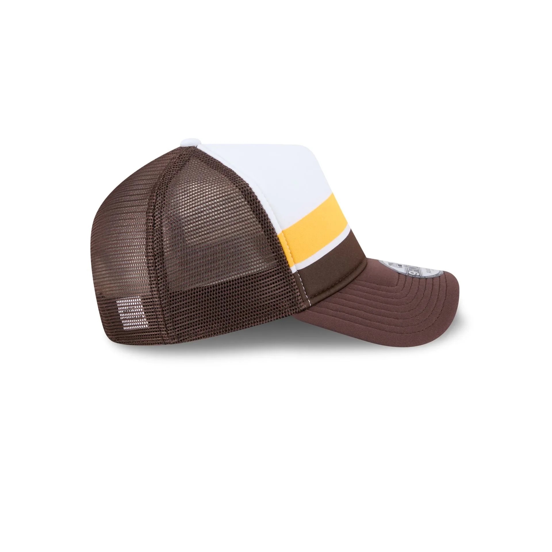 San Diego Padres Color Block 9FORTY A-Frame Trucker Snapback Hat sold by New Era product image thumbnail 5