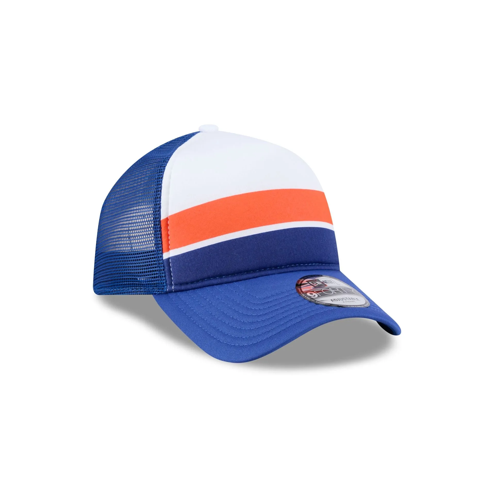 New York Mets Color Block 9FORTY A-Frame Trucker Snapback Hat sold by New Era product image thumbnail 3