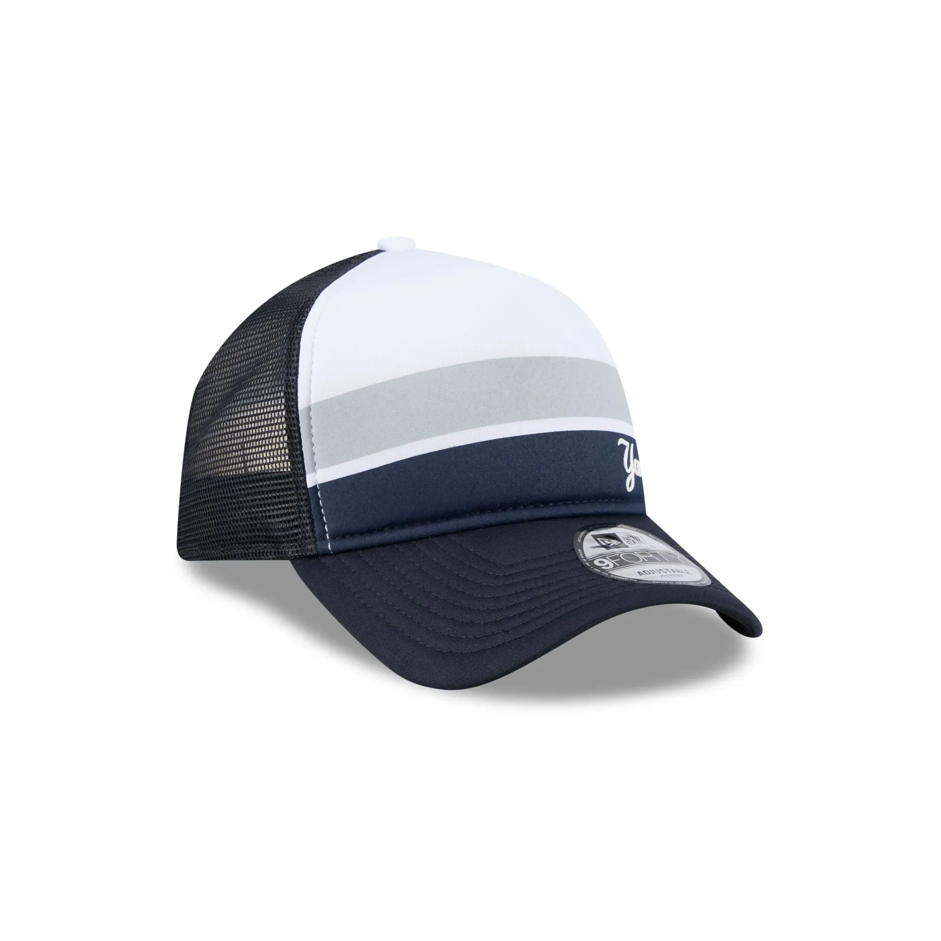 New York Yankees Color Block 9FORTY A-Frame Trucker Snapback Hat sold by New Era product image thumbnail 3