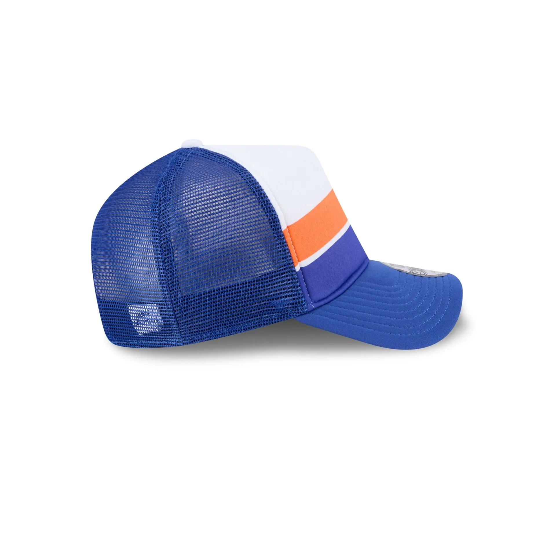 New York Knicks Color Block 9FORTY A-Frame Trucker Snapback Hat sold by New Era product image thumbnail 5