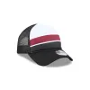 Miami Heat Color Block 9FORTY A-Frame Trucker Snapback Hat sold by New Era