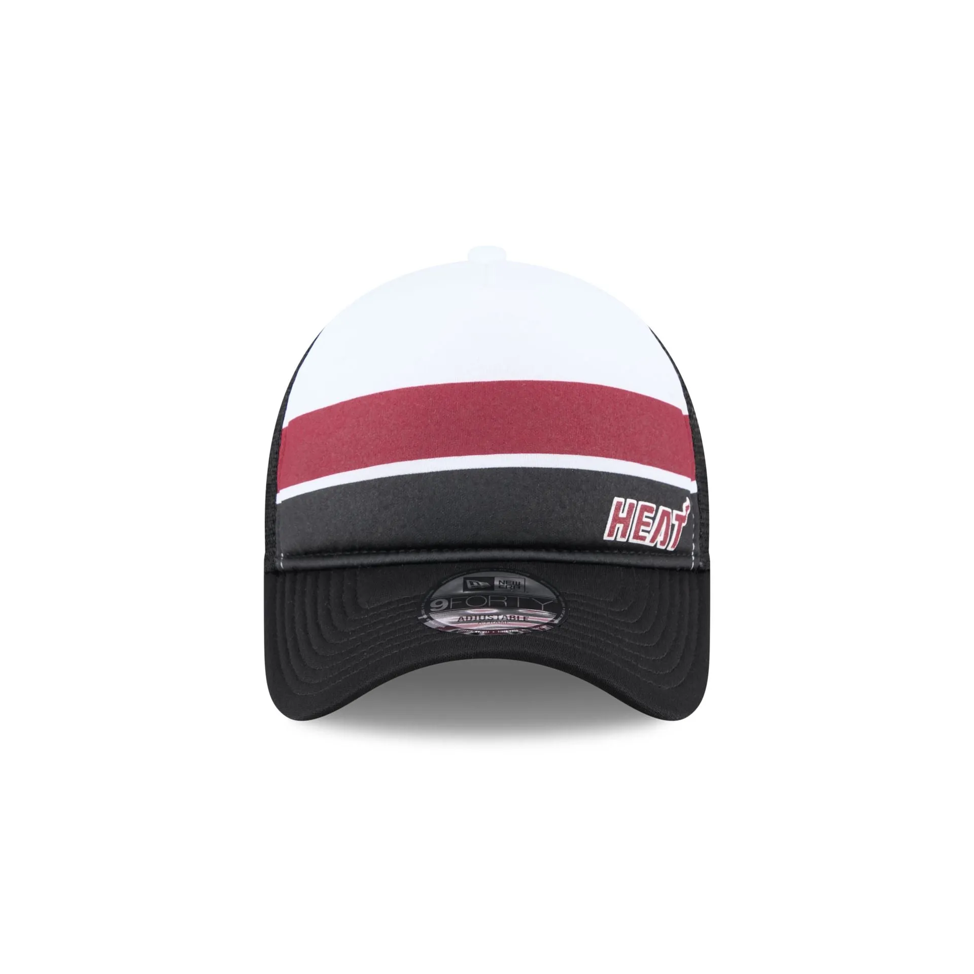 Miami Heat Color Block 9FORTY A-Frame Trucker Snapback Hat sold by New Era product image thumbnail 2