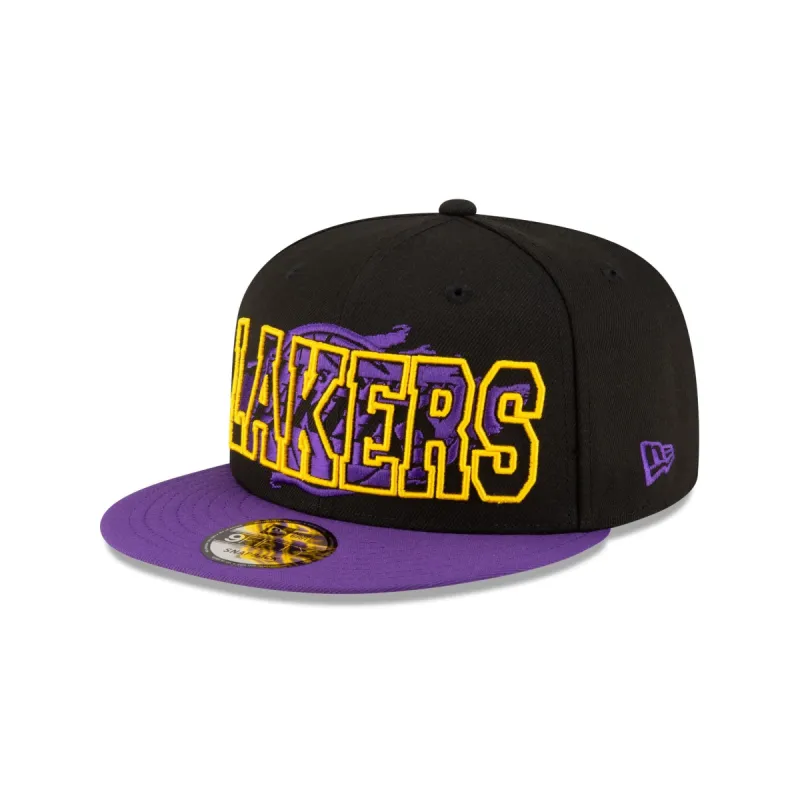 Los Angeles Lakers Splatter 9FIFTY Snapback Hat sold by New Era
