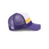 Los Angeles Lakers Color Block 9FORTY A-Frame Trucker Snapback Hat sold by New Era