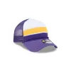 Los Angeles Lakers Color Block 9FORTY A-Frame Trucker Snapback Hat sold by New Era