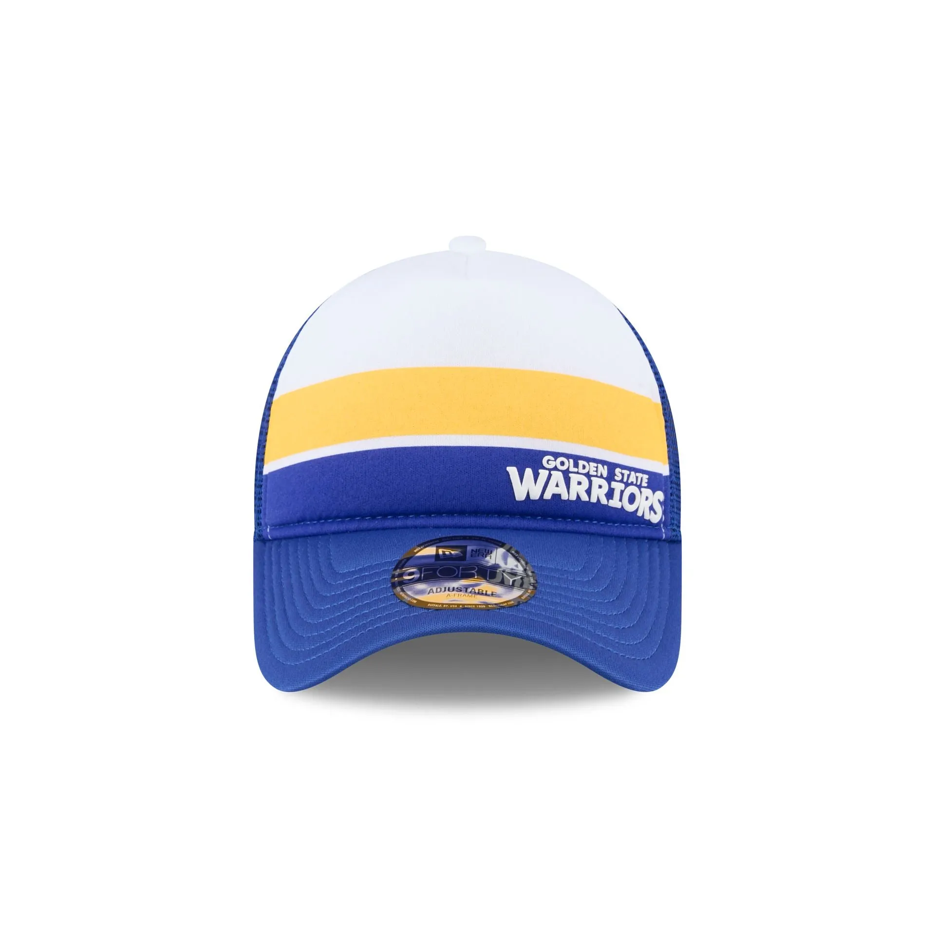 Golden State Warriors Color Block 9FORTY A-Frame Trucker Snapback Hat sold by New Era product image thumbnail 2