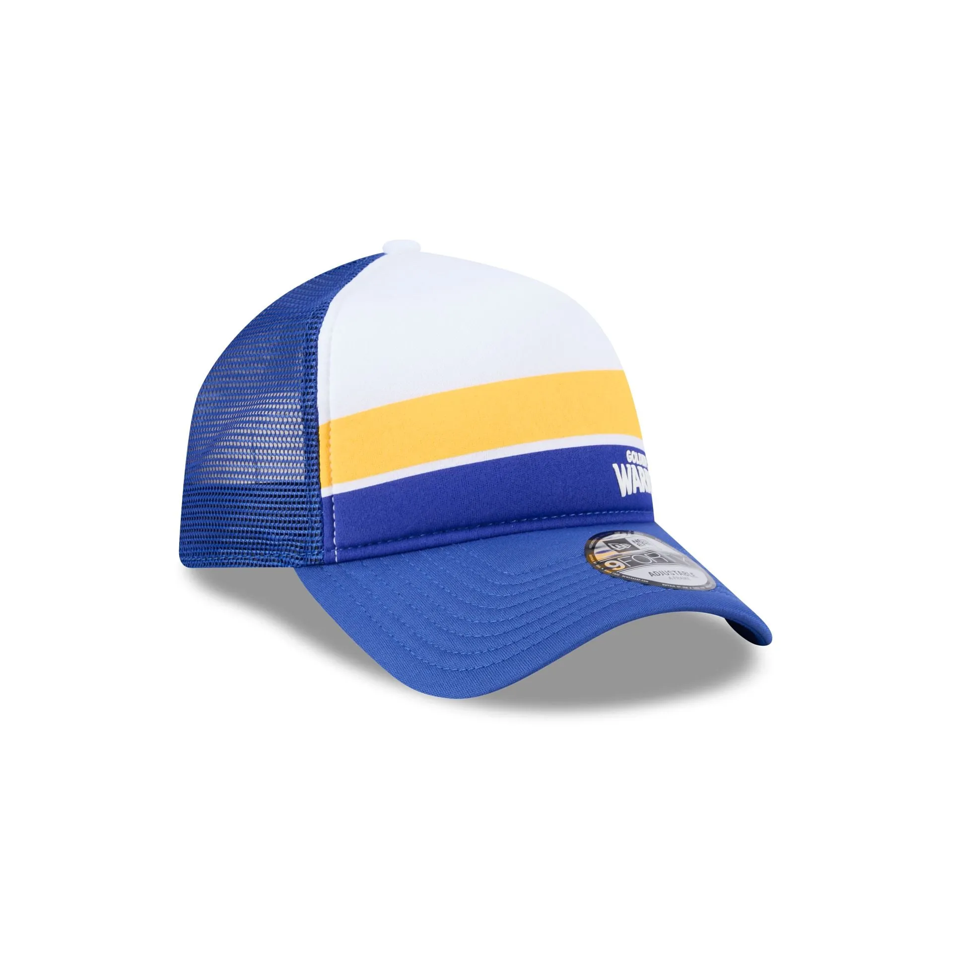 Golden State Warriors Color Block 9FORTY A-Frame Trucker Snapback Hat sold by New Era product image thumbnail 3