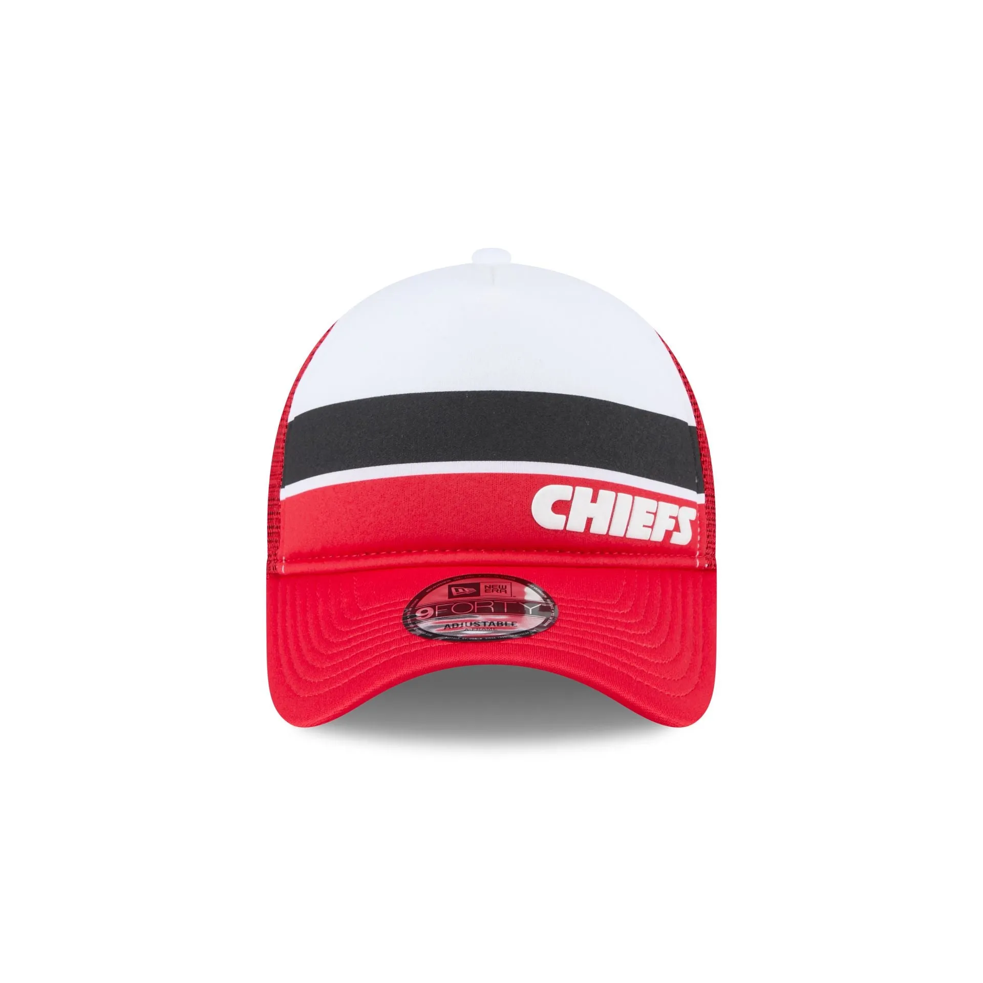 Kansas City Chiefs Color Block 9FORTY A-Frame Trucker Snapback Hat sold by New Era product image thumbnail 2