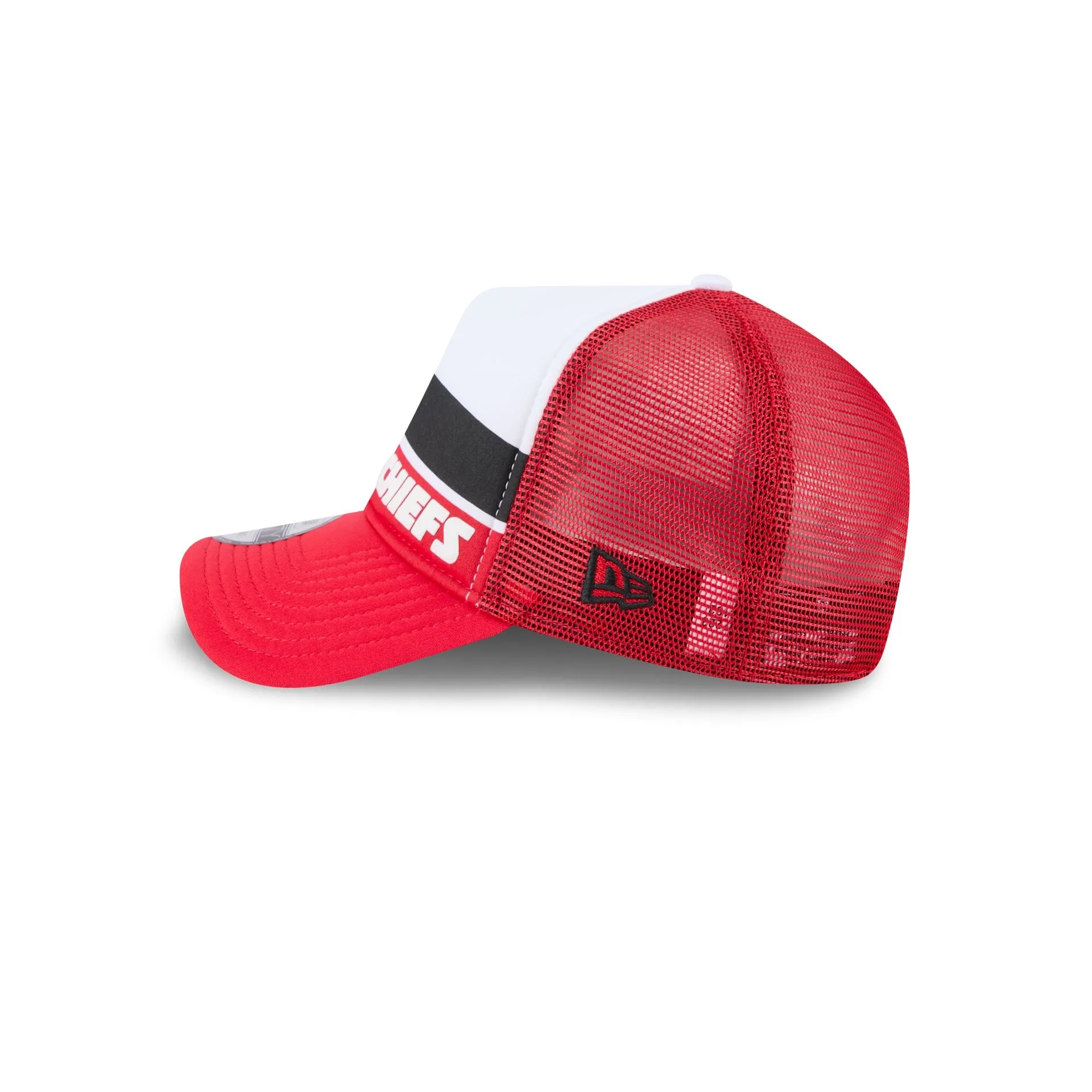 Kansas City Chiefs Color Block 9FORTY A-Frame Trucker Snapback Hat sold by New Era product image thumbnail 4