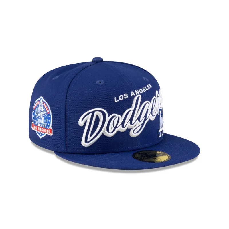 Los Angeles Dodgers Script Sided 59FIFTY Fitted Hat sold by New Era