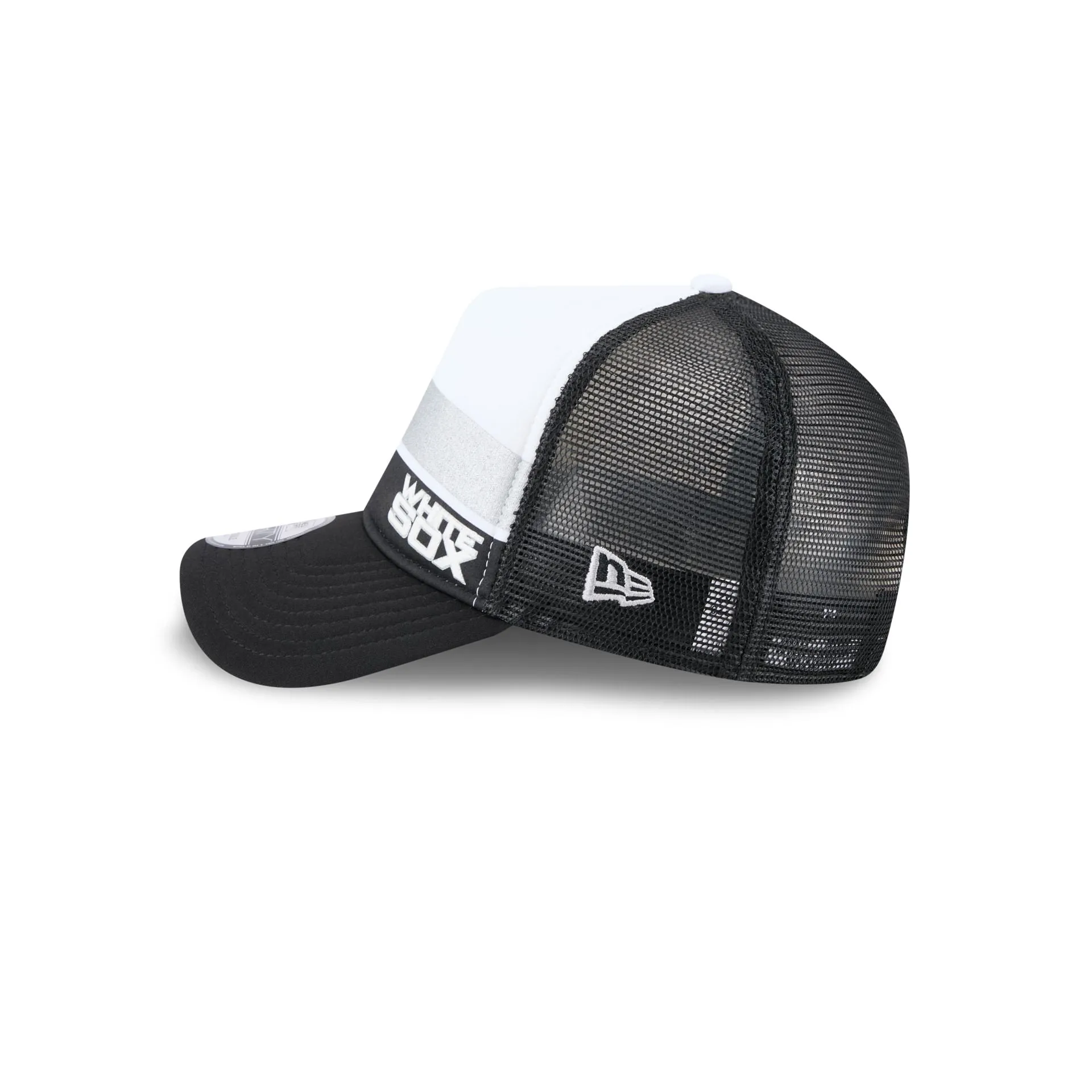 Chicago White Sox Color Block 9FORTY A-Frame Trucker Snapback Hat sold by New Era product image thumbnail 4