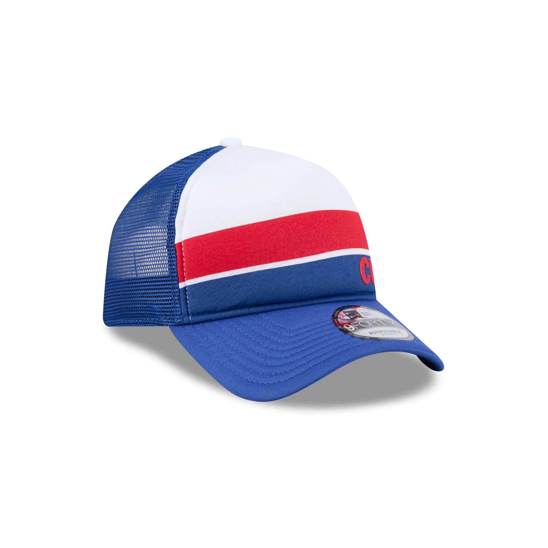 Chicago Cubs Color Block 9FORTY A-Frame Trucker Snapback Hat sold by New Era product image thumbnail 3