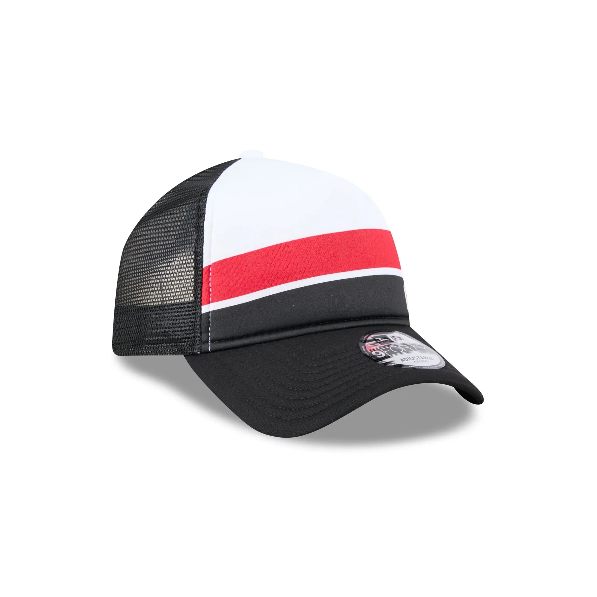 Chicago Bulls Color Block 9FORTY A-Frame Trucker Snapback Hat sold by New Era product image thumbnail 3
