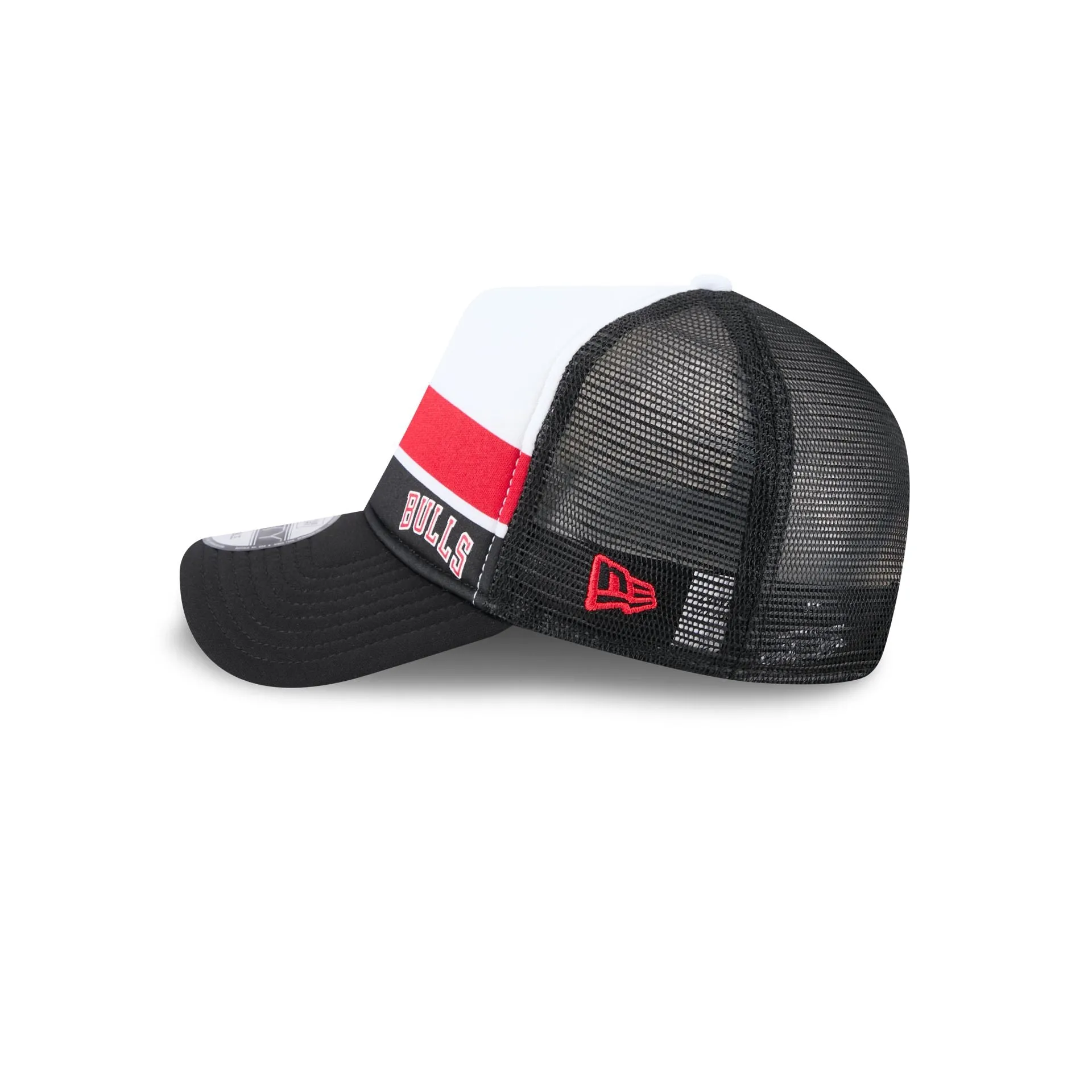 Chicago Bulls Color Block 9FORTY A-Frame Trucker Snapback Hat sold by New Era product image thumbnail 4