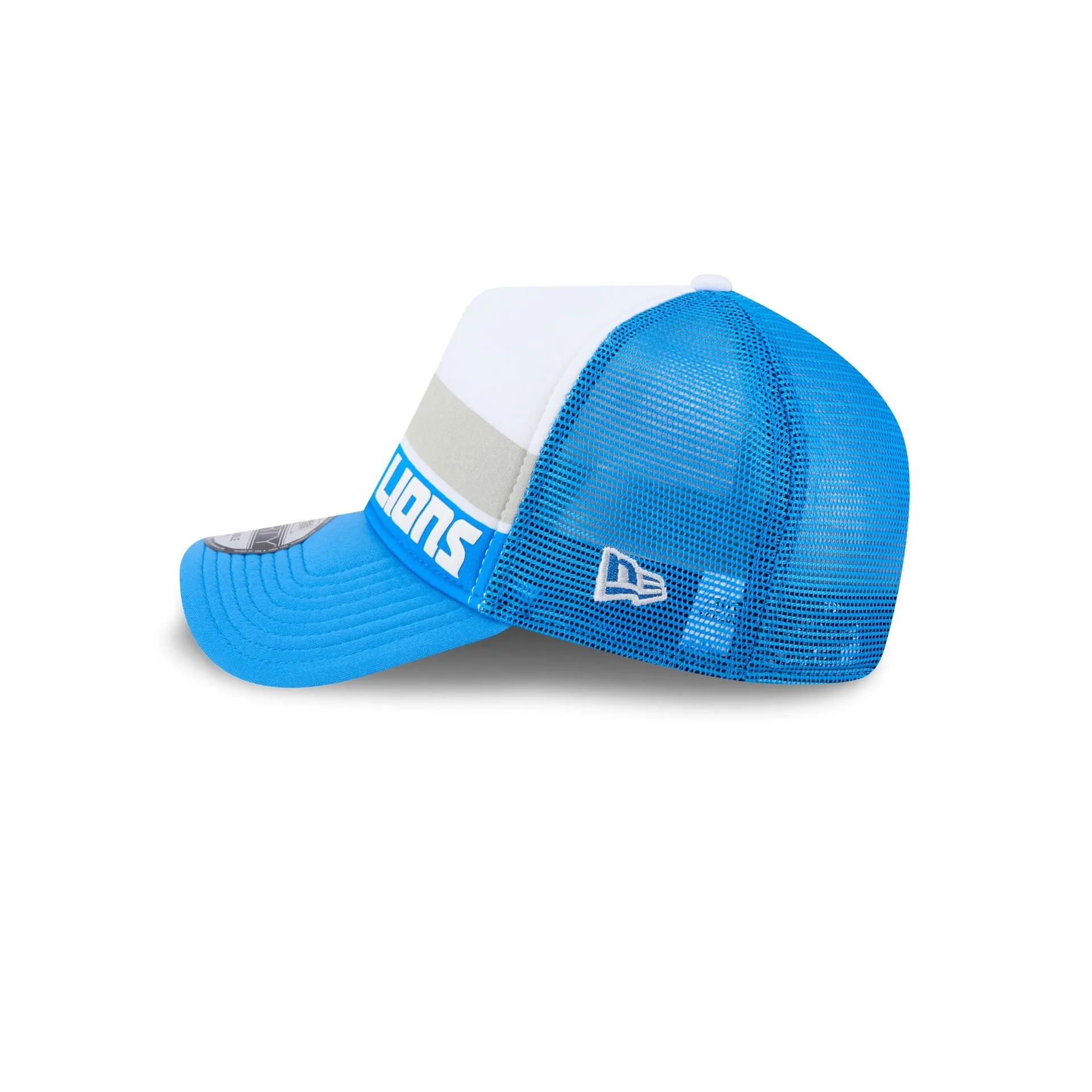 Detroit Lions Color Block 9FORTY A-Frame Trucker Snapback Hat sold by New Era product image thumbnail 4