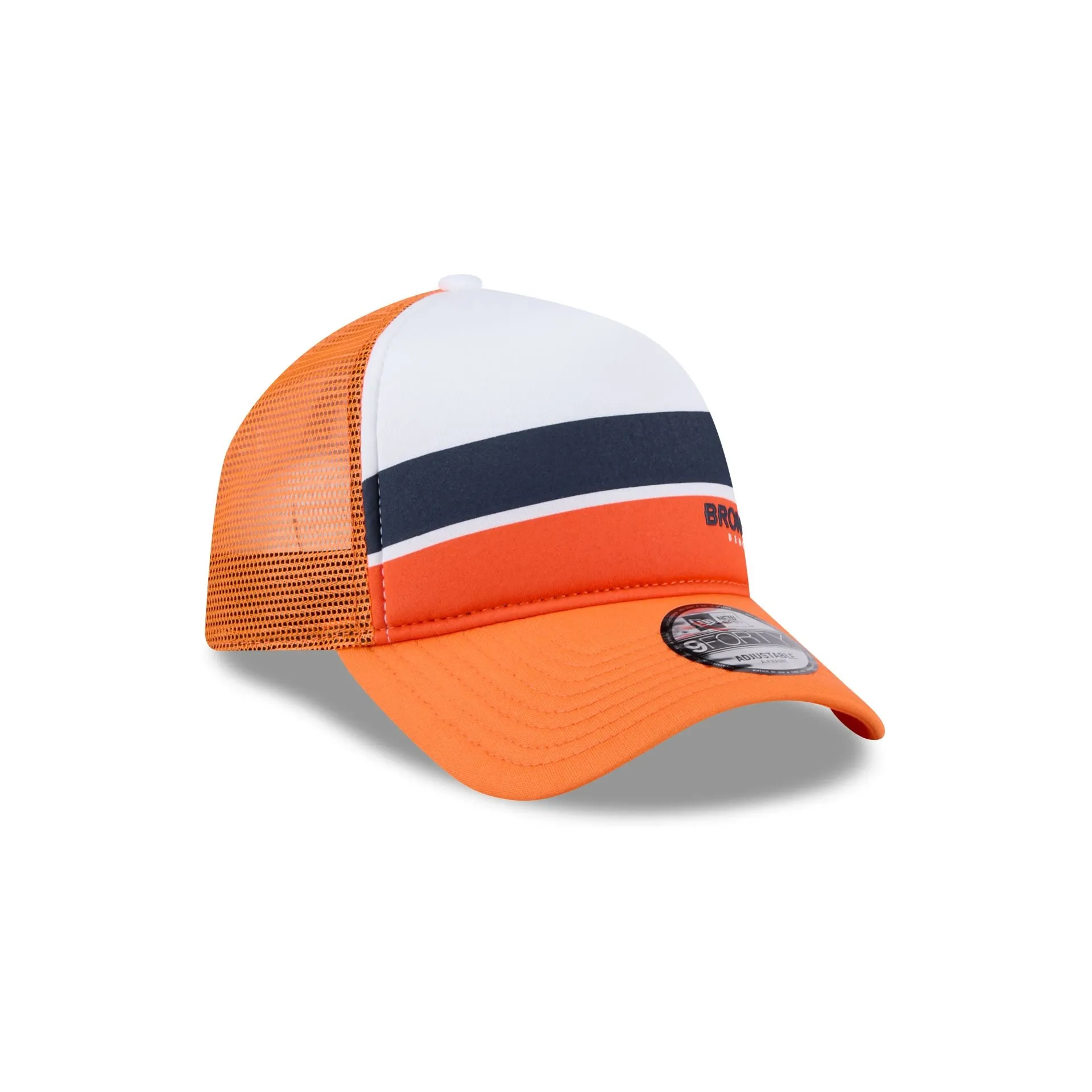 Denver Broncos Color Block 9FORTY A-Frame Trucker Snapback Hat sold by New Era product image thumbnail 3
