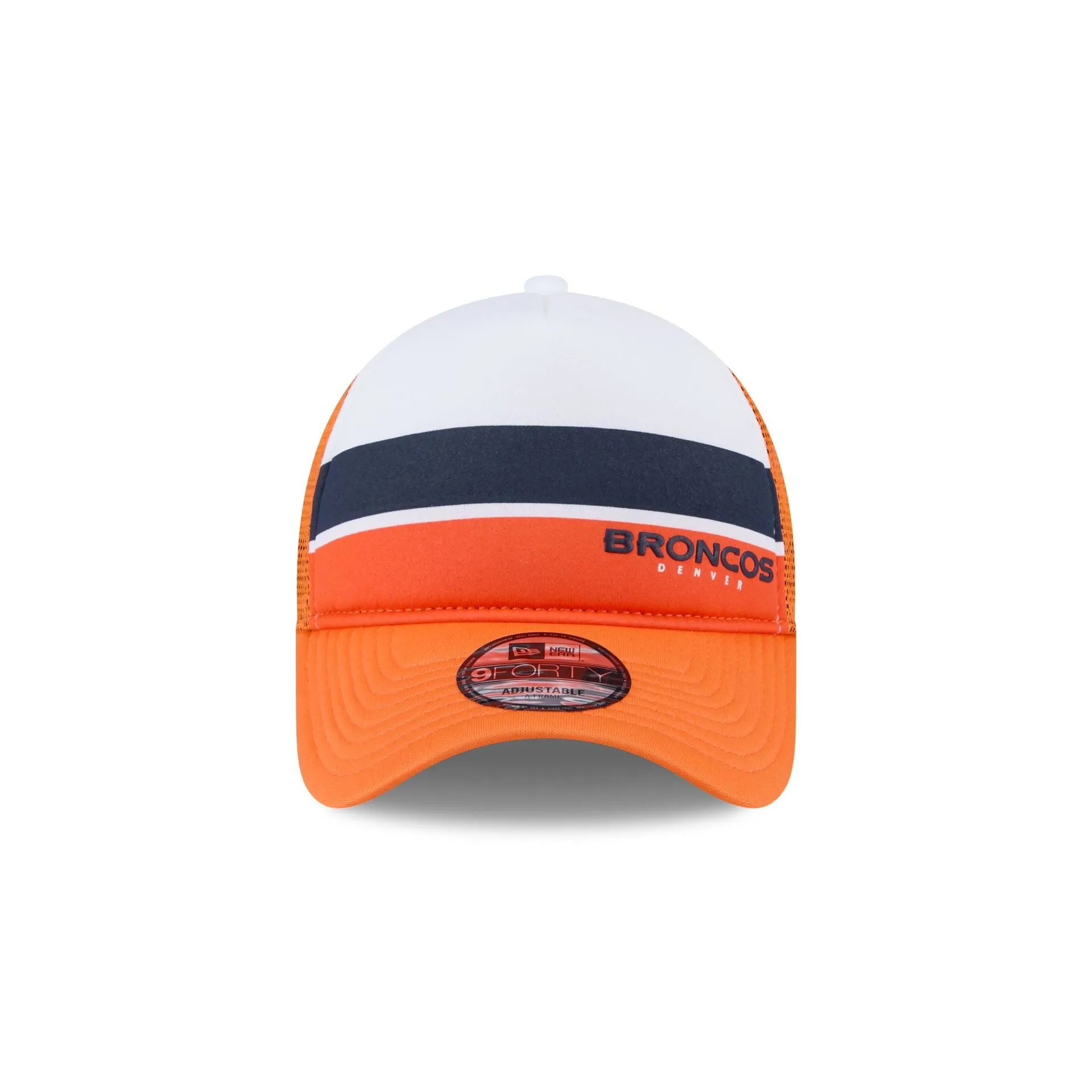 Denver Broncos Color Block 9FORTY A-Frame Trucker Snapback Hat sold by New Era product image thumbnail 2