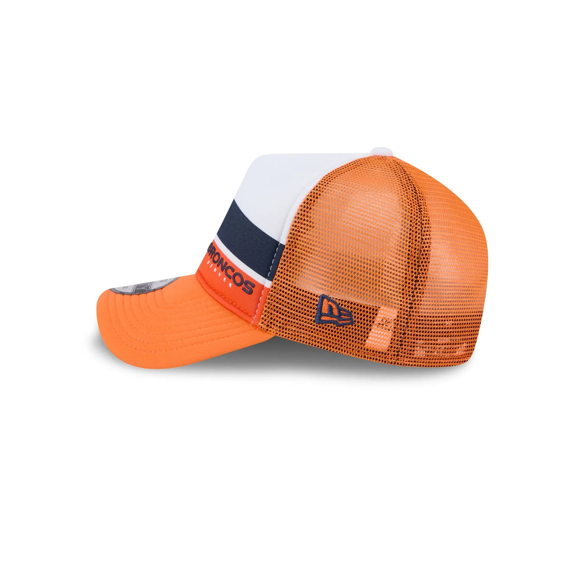 Denver Broncos Color Block 9FORTY A-Frame Trucker Snapback Hat sold by New Era product image thumbnail 4