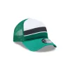 Boston Celtics Color Block 9FORTY A-Frame Trucker Snapback Hat sold by New Era