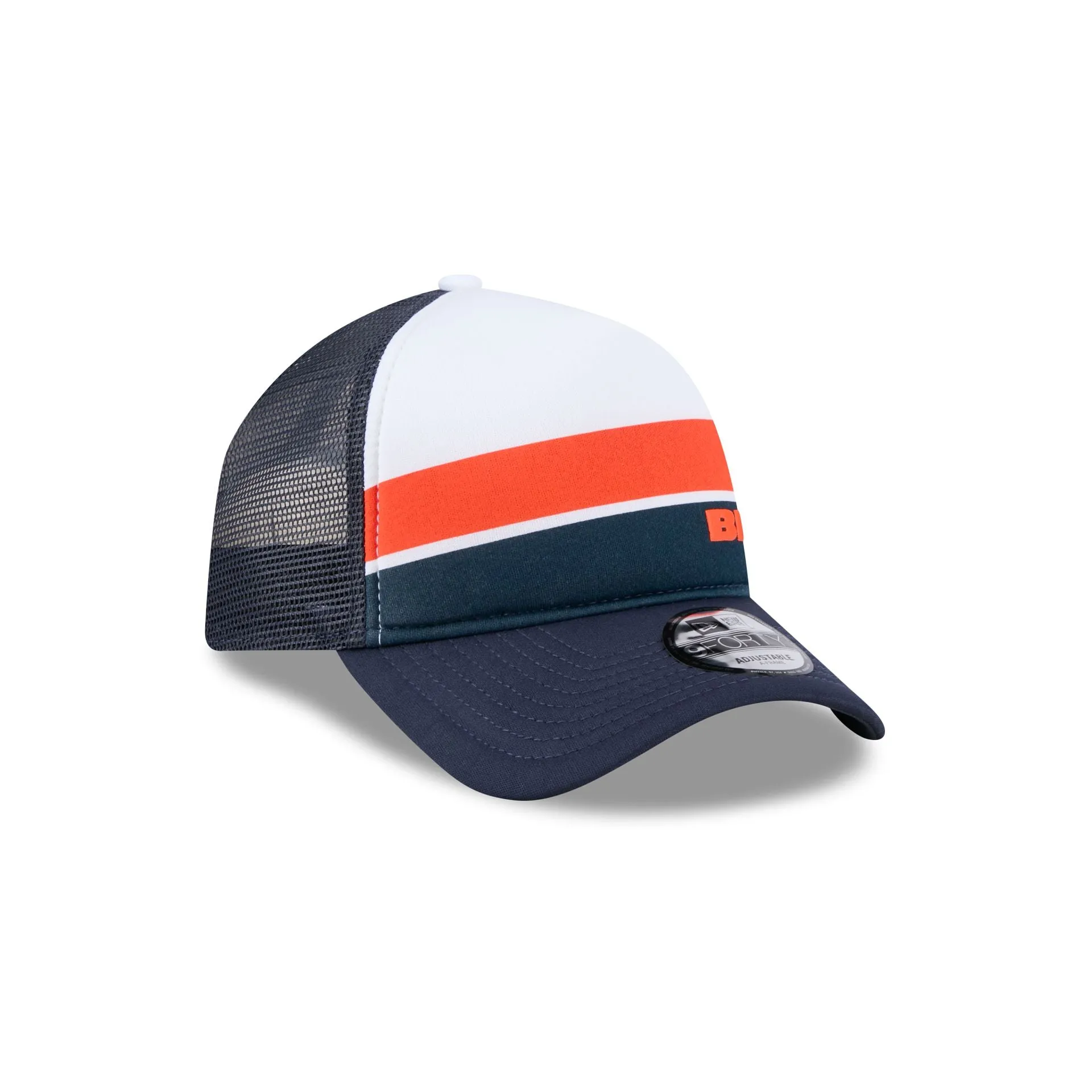 Chicago Bears Color Block 9FORTY A-Frame Trucker Snapback Hat sold by New Era product image thumbnail 3