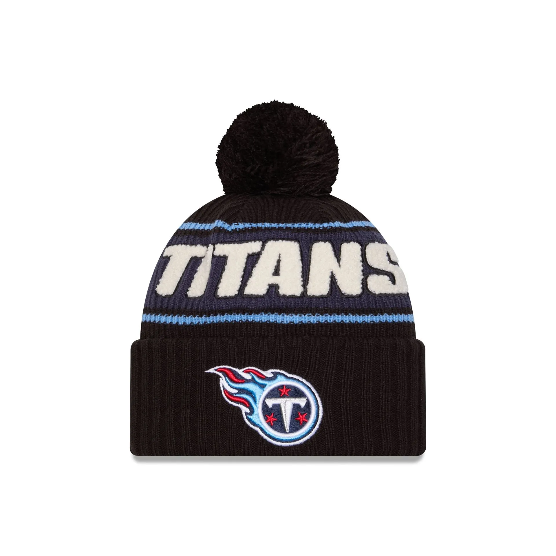 Tennessee Titans 2024 Cold Weather Black Pom Knit Hat sold by New Era