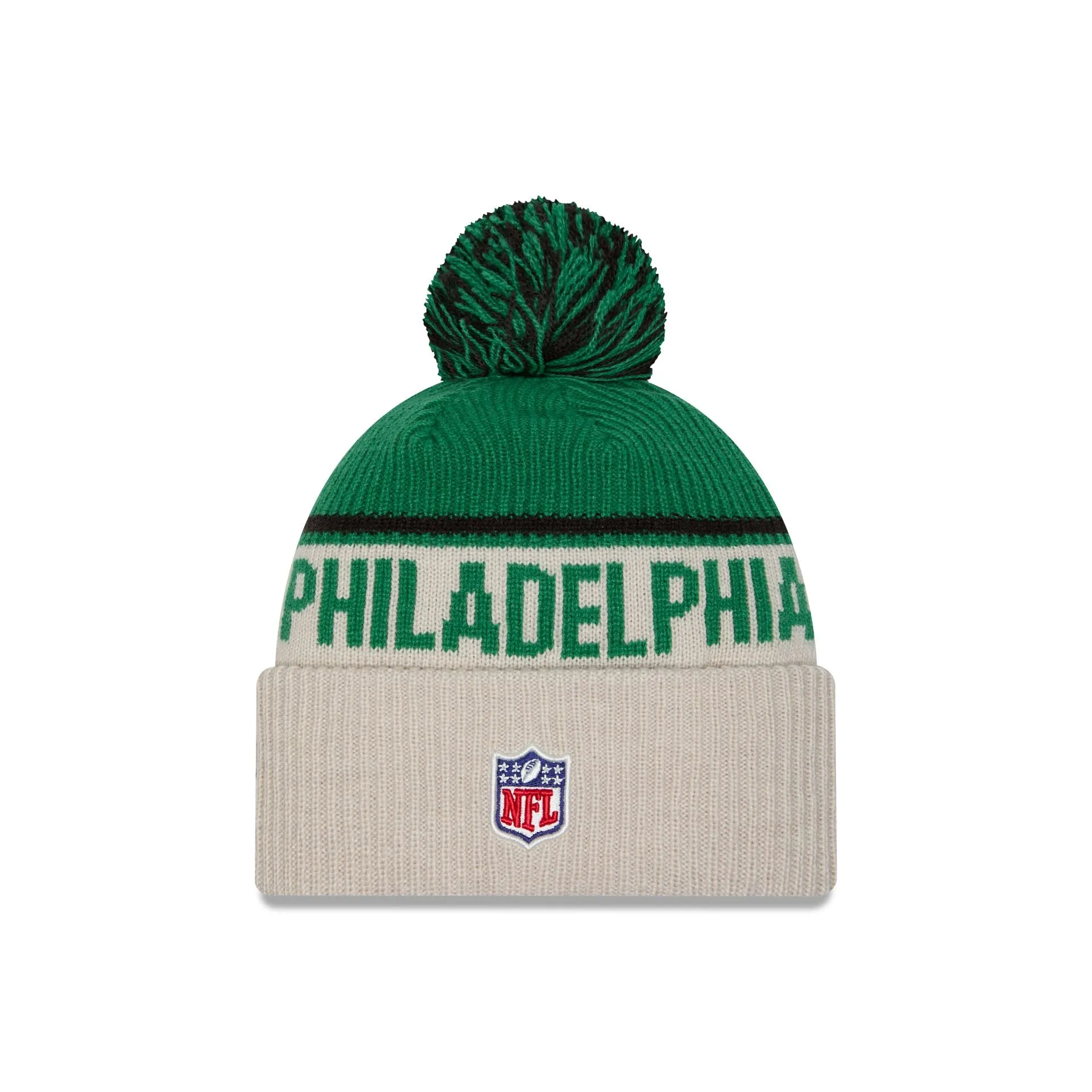 Philadelphia Eagles 2024 Cold Weather Historic Pom Knit Hat sold by New Era product image thumbnail 2