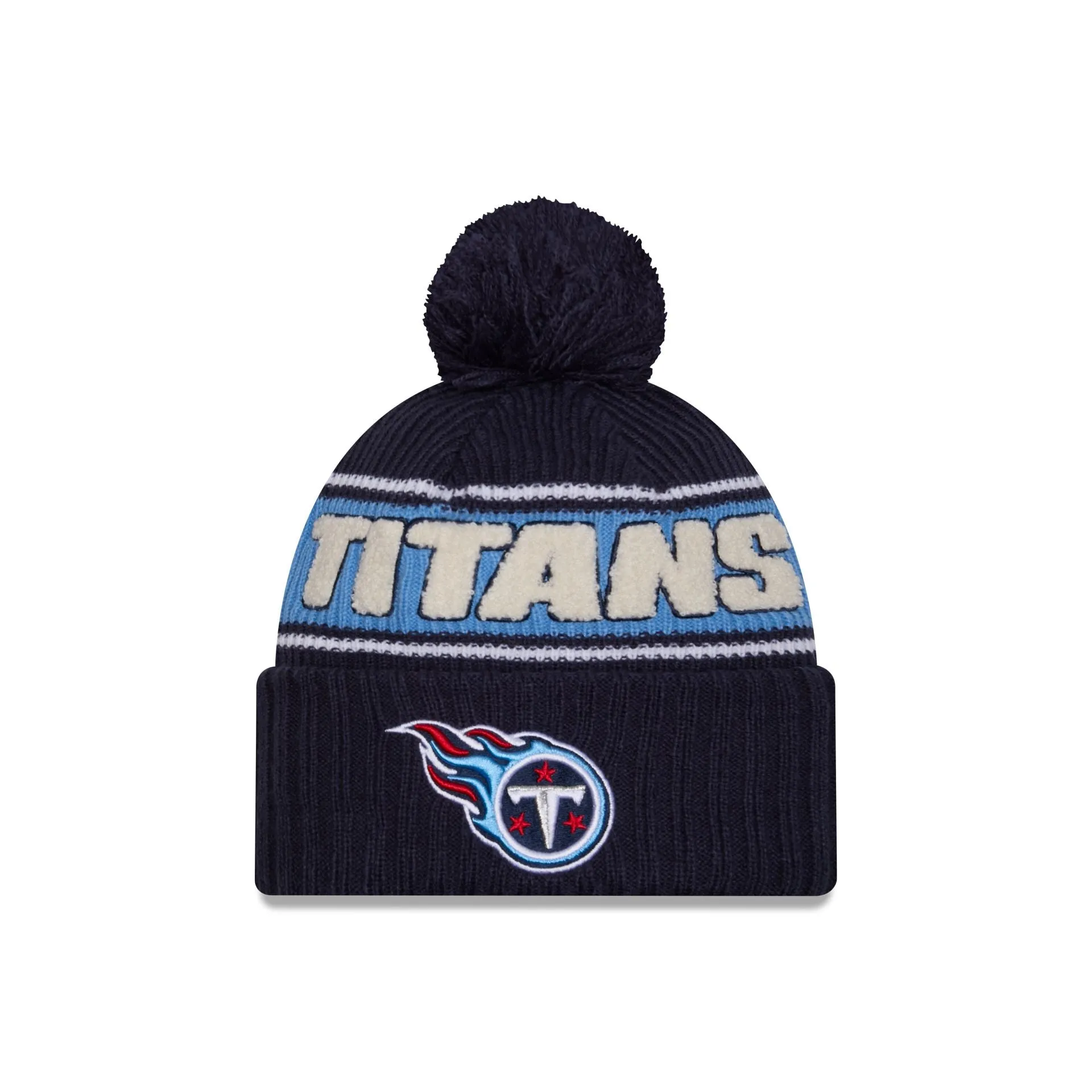 Tennessee Titans 2024 Cold Weather Sport Pom Knit Hat sold by New Era