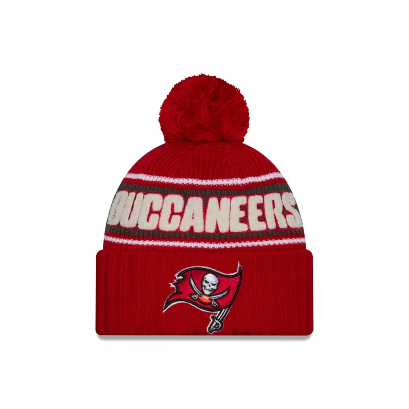 Tampa Bay Buccaneers 2024 Cold Weather Sport Pom Knit Hat sold by New Era