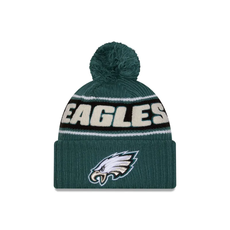 Philadelphia Eagles 2024 Cold Weather Sport Pom Knit Hat sold by New Era