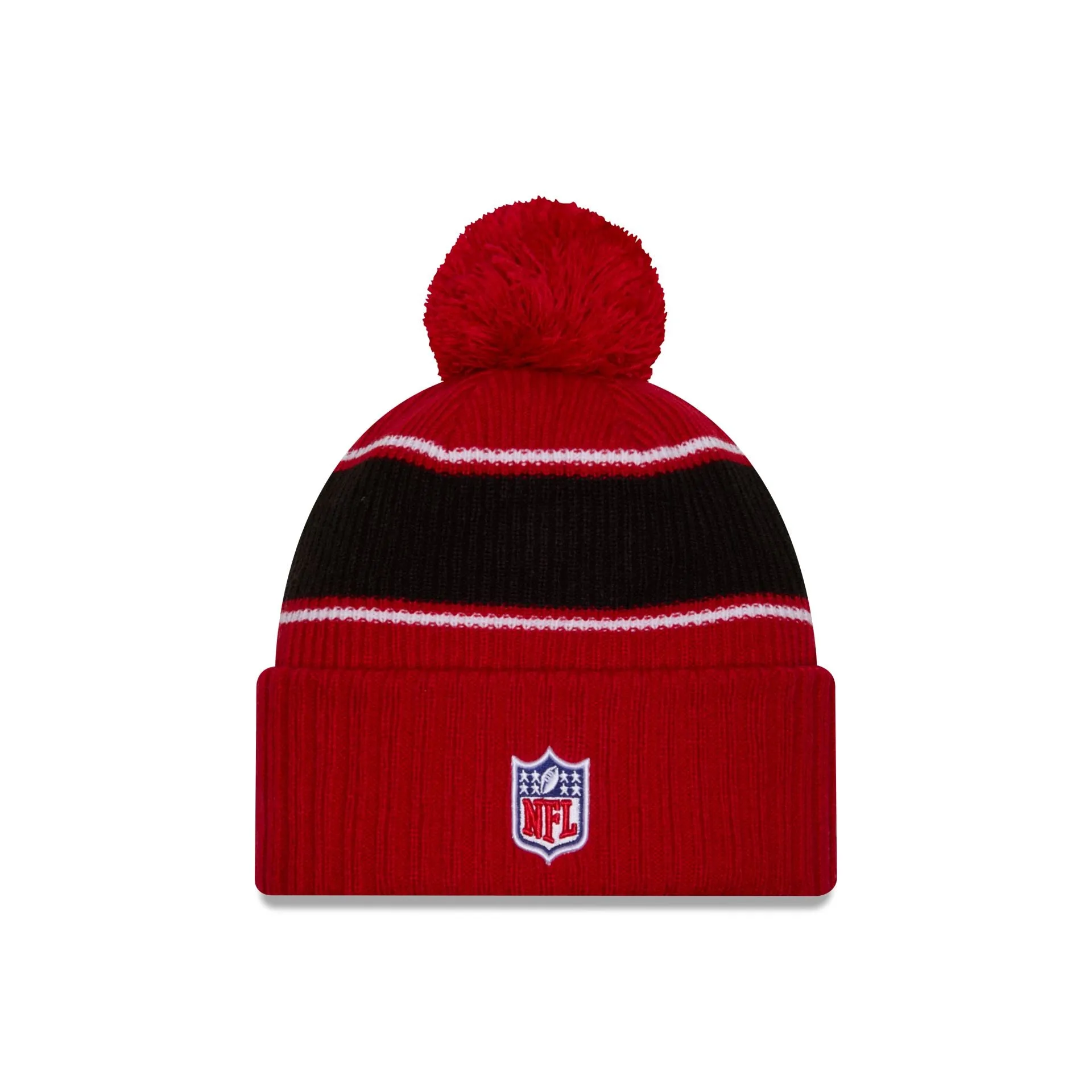 San Francisco 49ers 2024 Cold Weather Sport Pom Knit Hat sold by New Era product image thumbnail 2