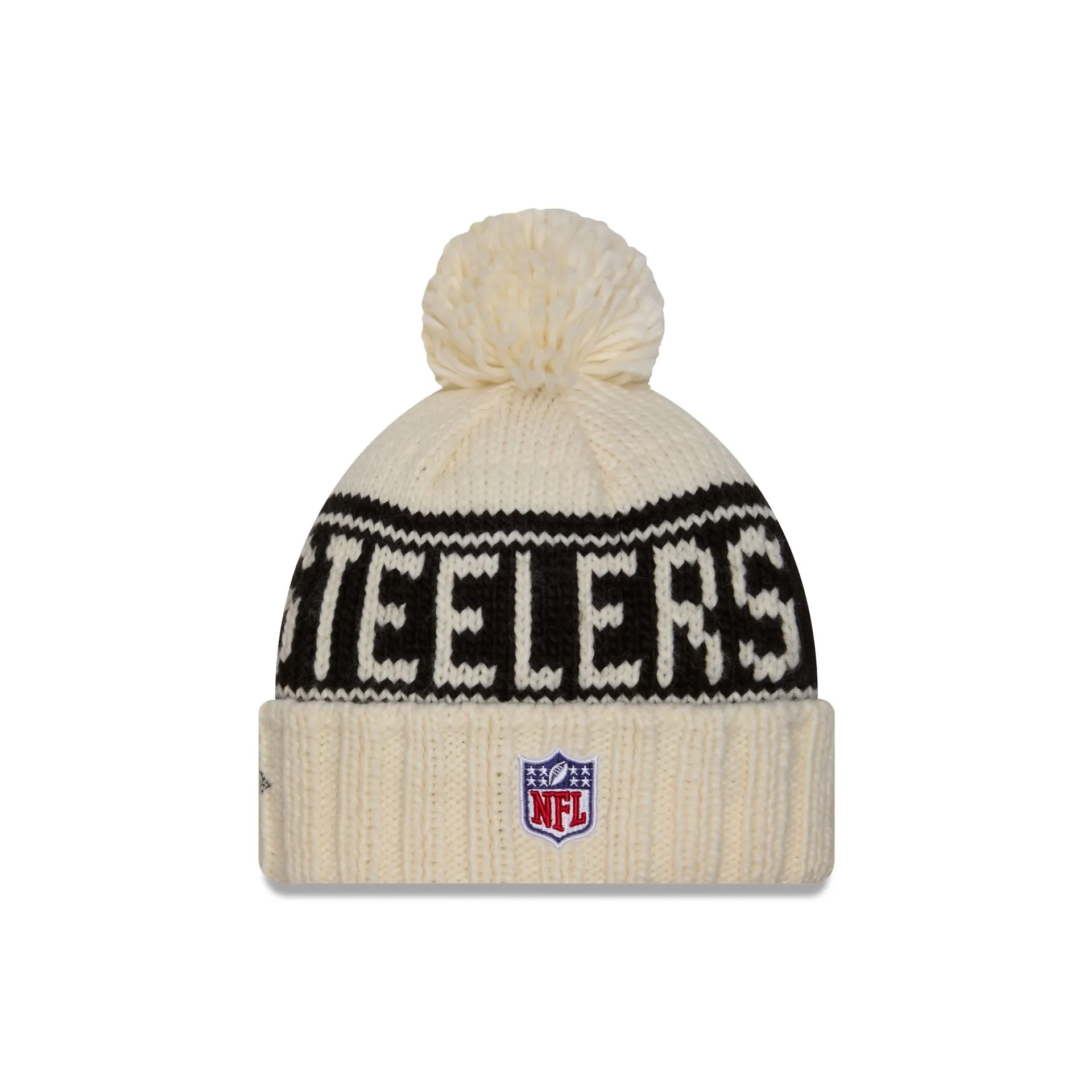 Pittsburgh Steelers 2024 Cold Weather Chrome Pom Knit Hat sold by New Era product image thumbnail 2