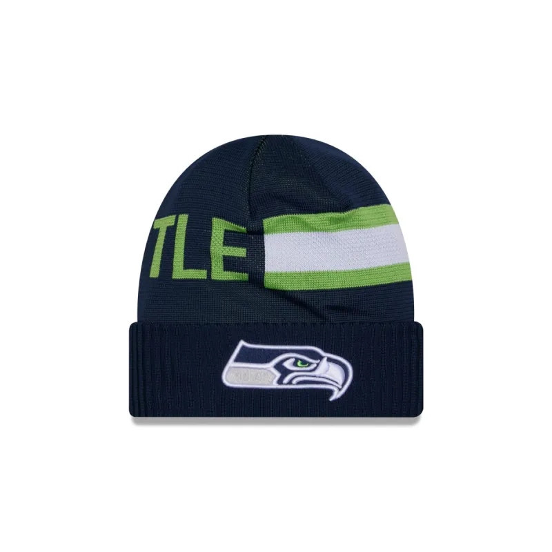 Seattle Seahawks 2024 Cold Weather Tech Knit Beanie sold by New Era