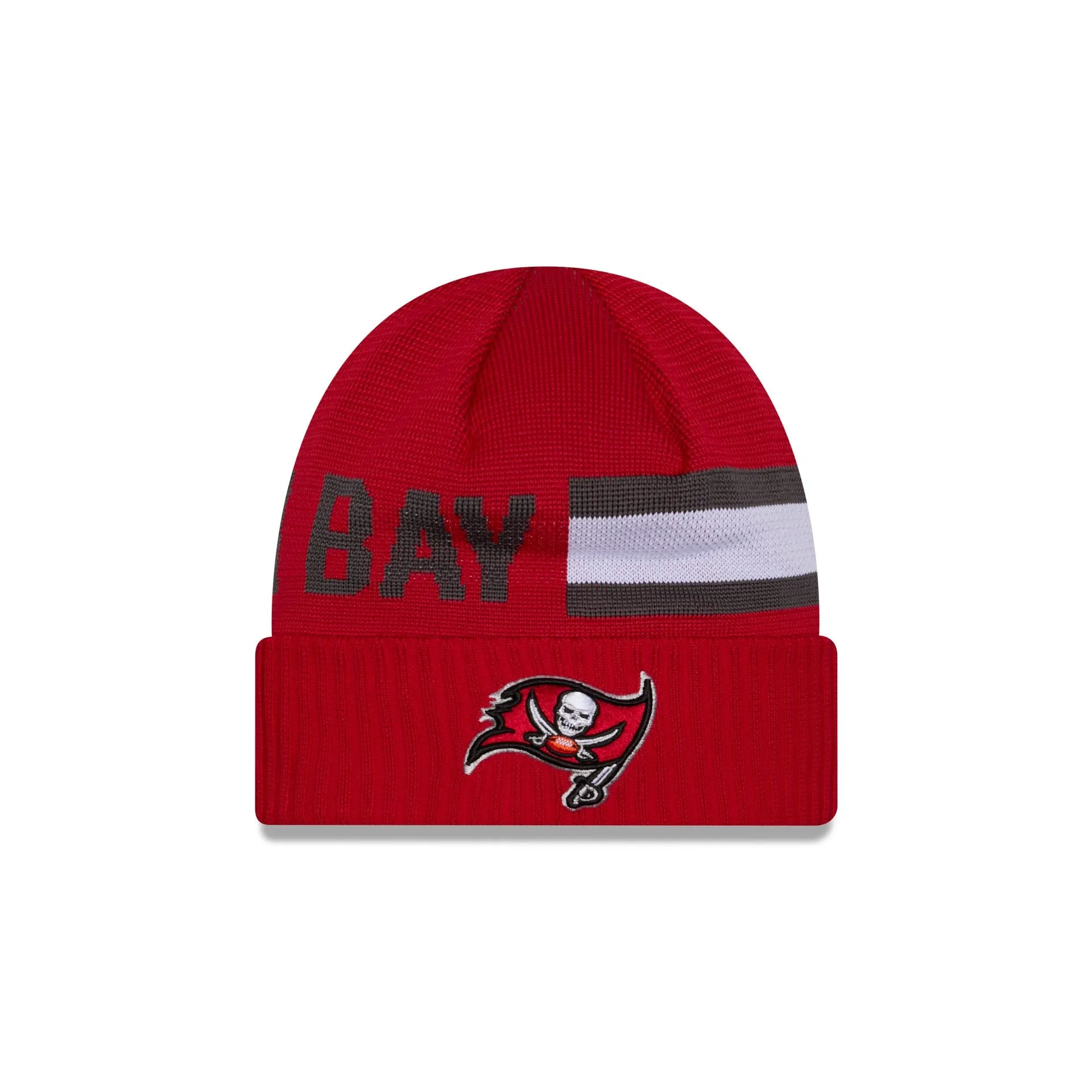 Tampa Bay Buccaneers 2024 Cold Weather Tech Knit Beanie sold by New Era