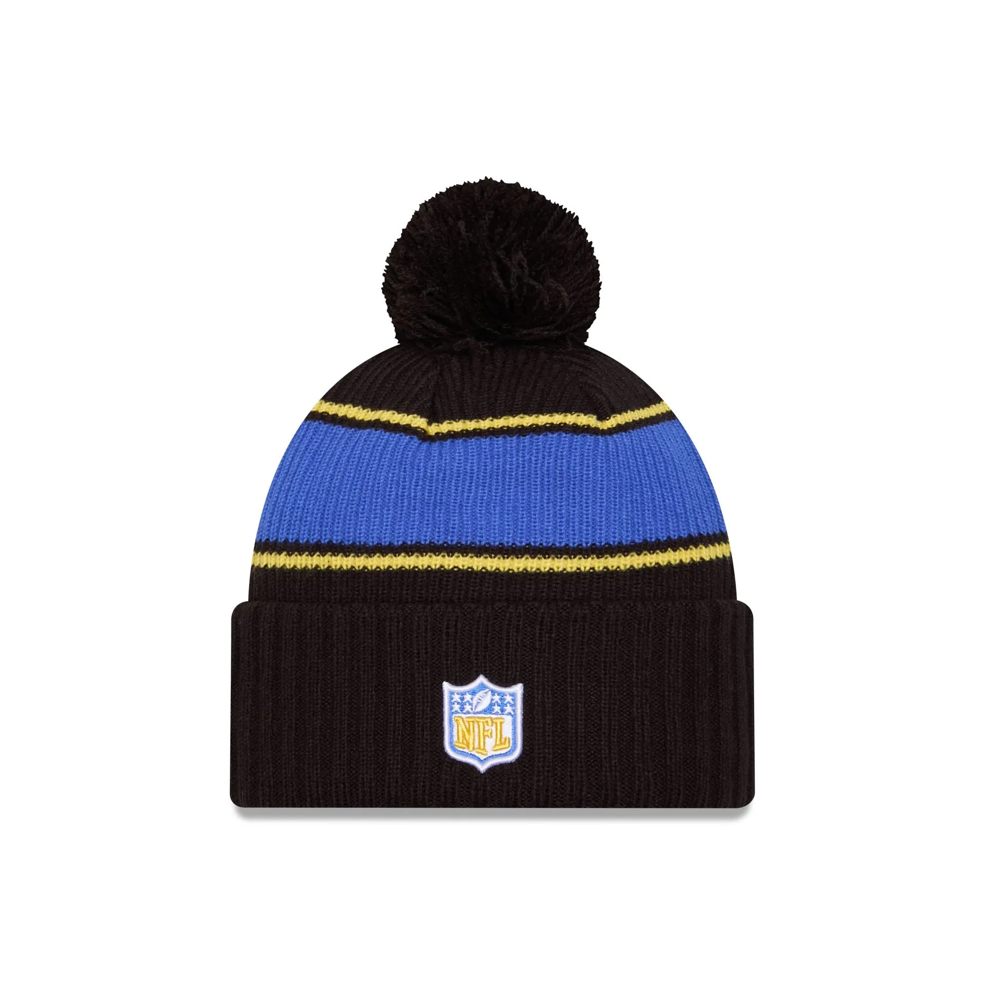 Los Angeles Rams 2024 Cold Weather Black Pom Knit Hat sold by New Era product image thumbnail 2