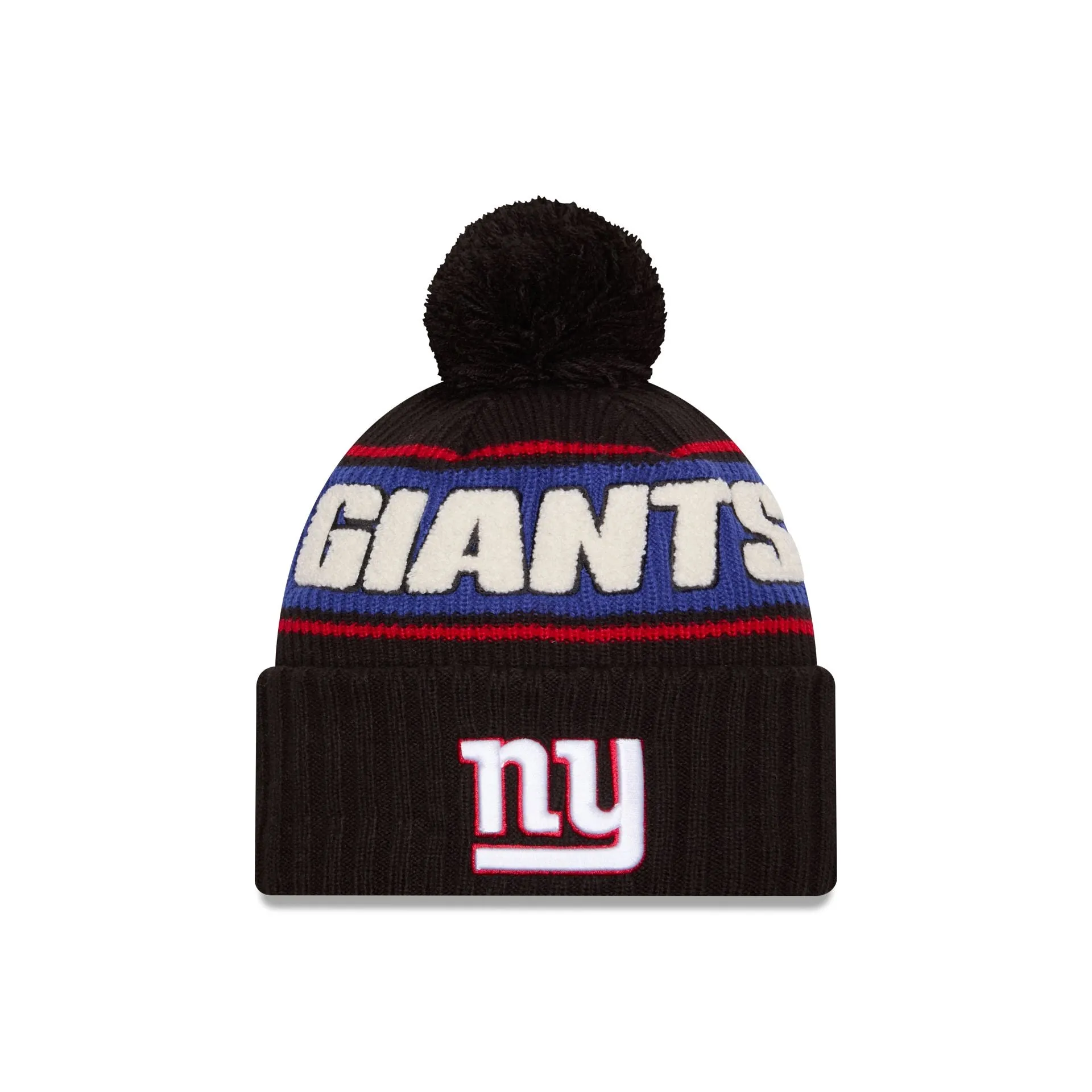 New York Giants 2024 Cold Weather Black Pom Knit Hat sold by New Era