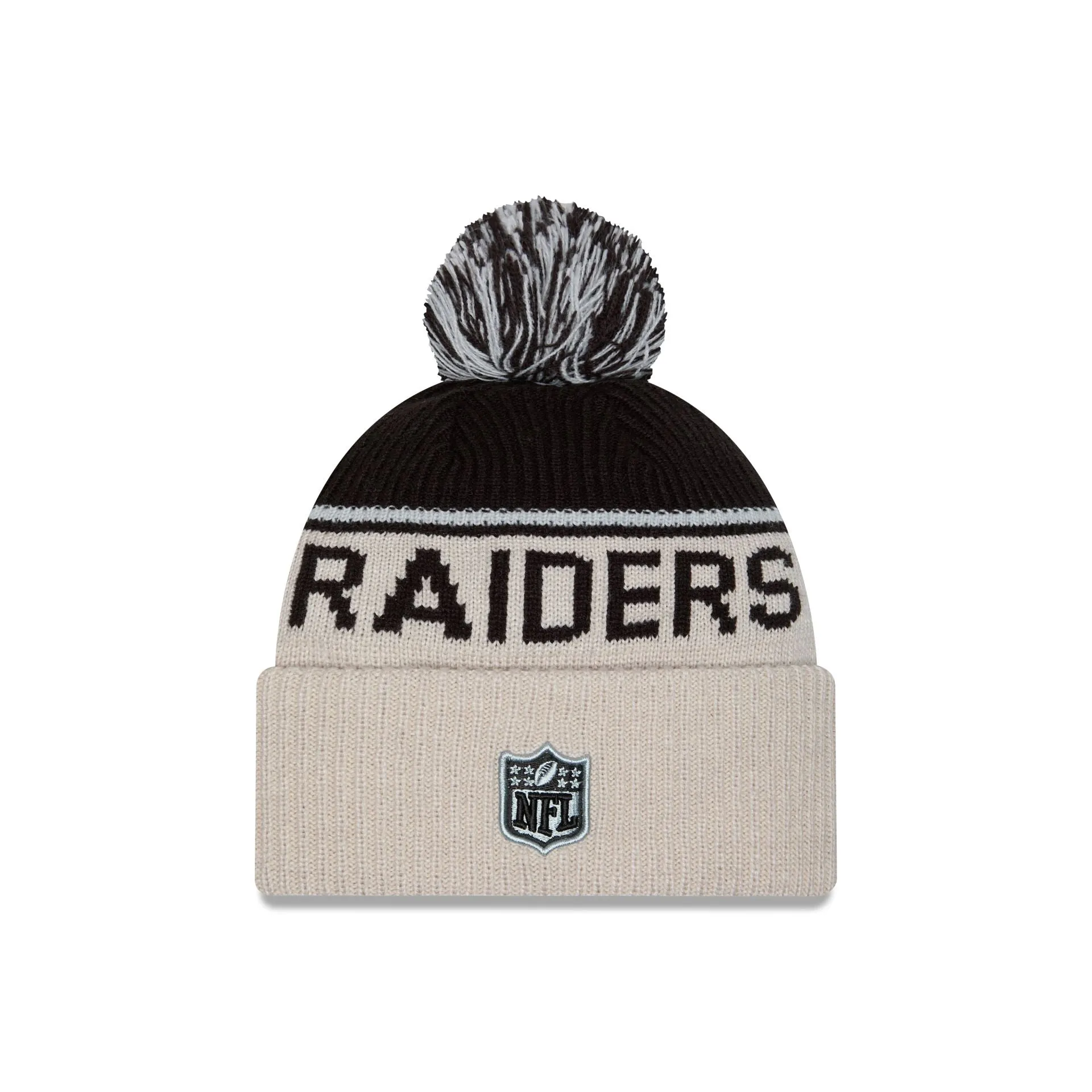 Las Vegas Raiders 2024 Cold Weather Historic Pom Knit Hat sold by New Era product image thumbnail 2