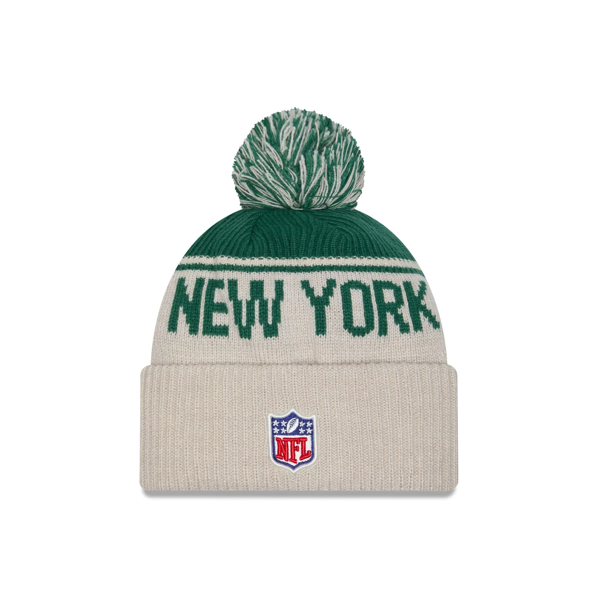 New York Jets 2024 Cold Weather Historic Pom Knit Hat sold by New Era product image thumbnail 2