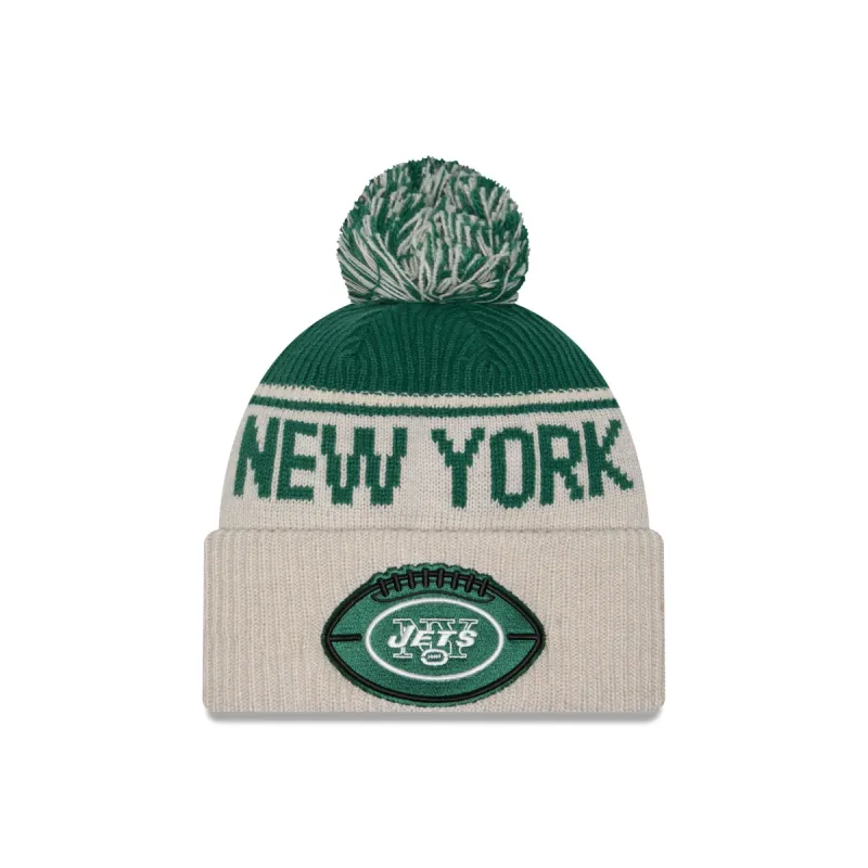 New York Jets 2024 Cold Weather Historic Pom Knit Hat sold by New Era