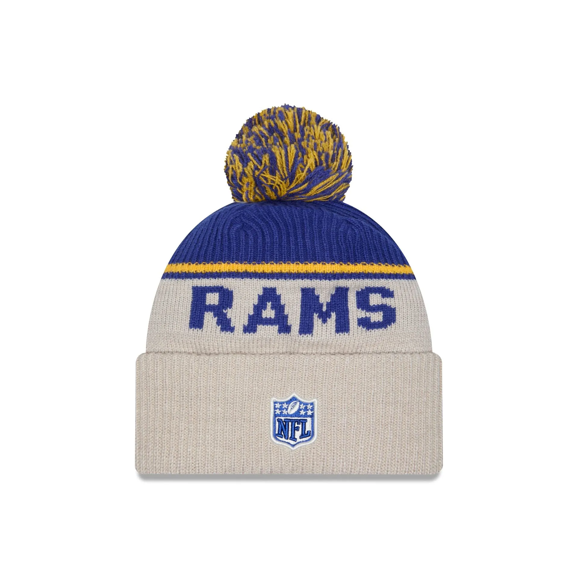 Los Angeles Rams 2024 Cold Weather Historic Pom Knit Hat sold by New Era product image thumbnail 2