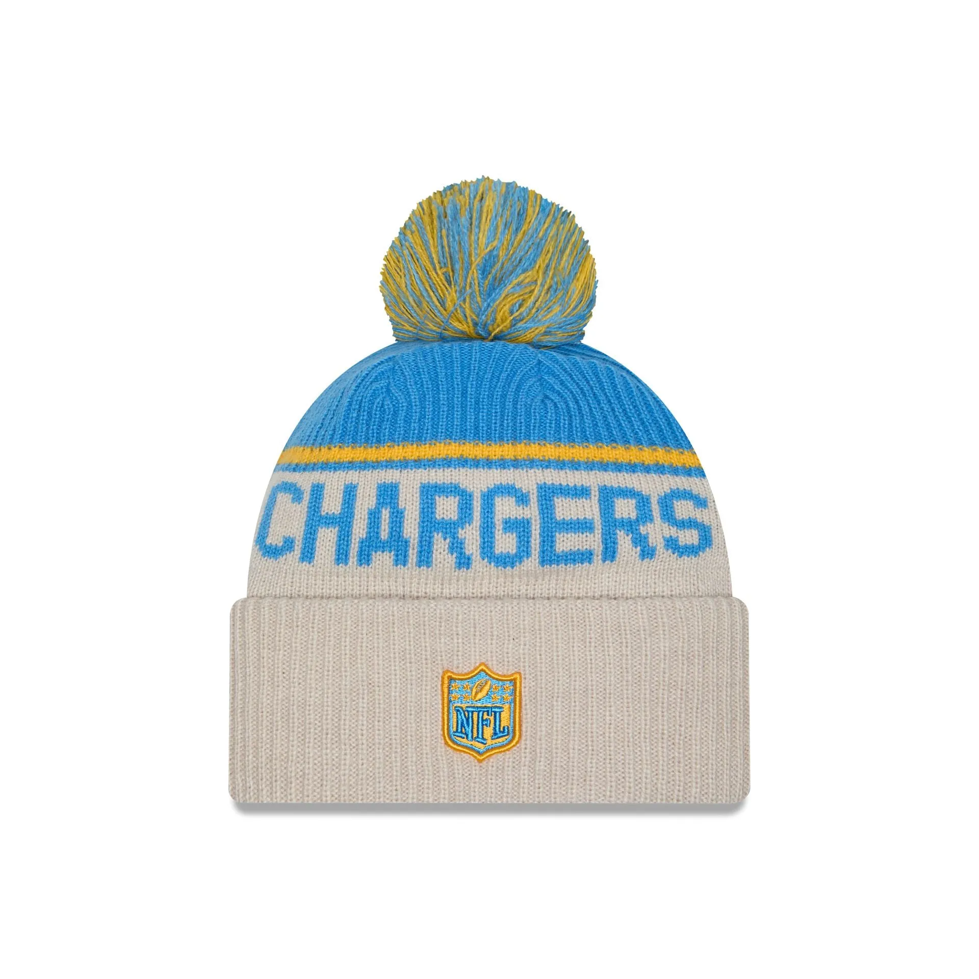 Los Angeles Chargers 2024 Cold Weather Historic Pom Knit Hat sold by New Era product image thumbnail 2