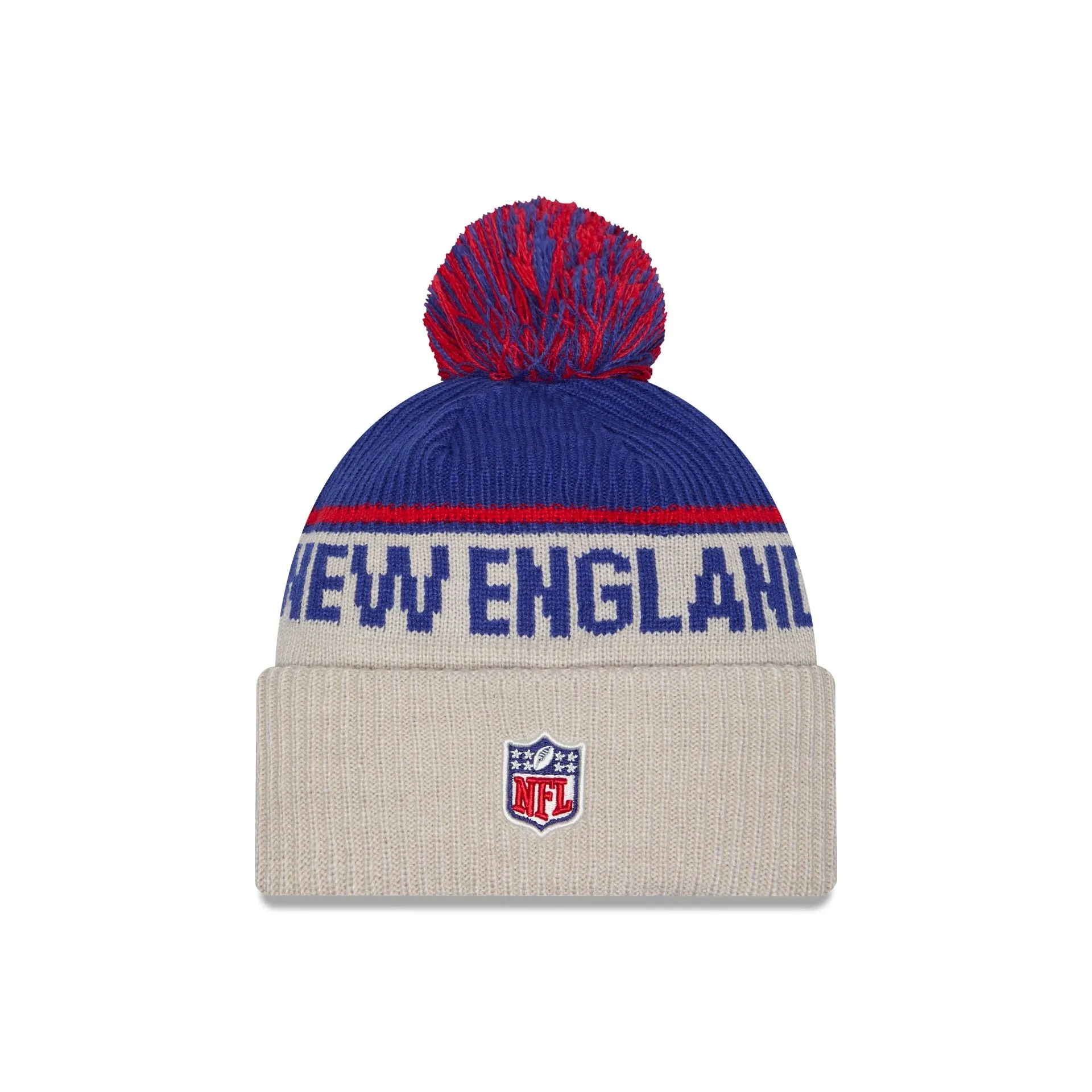 New England Patriots 2024 Cold Weather Historic Pom Knit Hat sold by New Era product image thumbnail 2