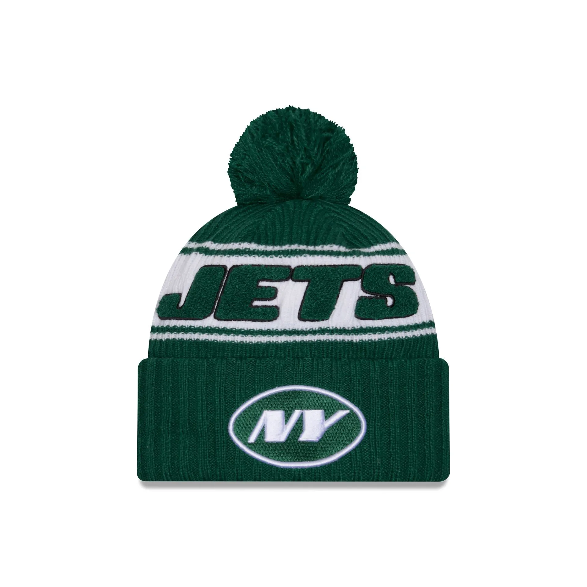 New York Jets 2024 Cold Weather Sport Pom Knit Hat sold by New Era