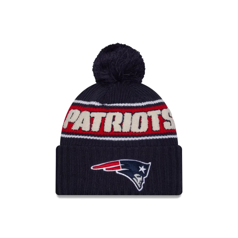 New England Patriots 2024 Cold Weather Sport Pom Knit Hat sold by New Era