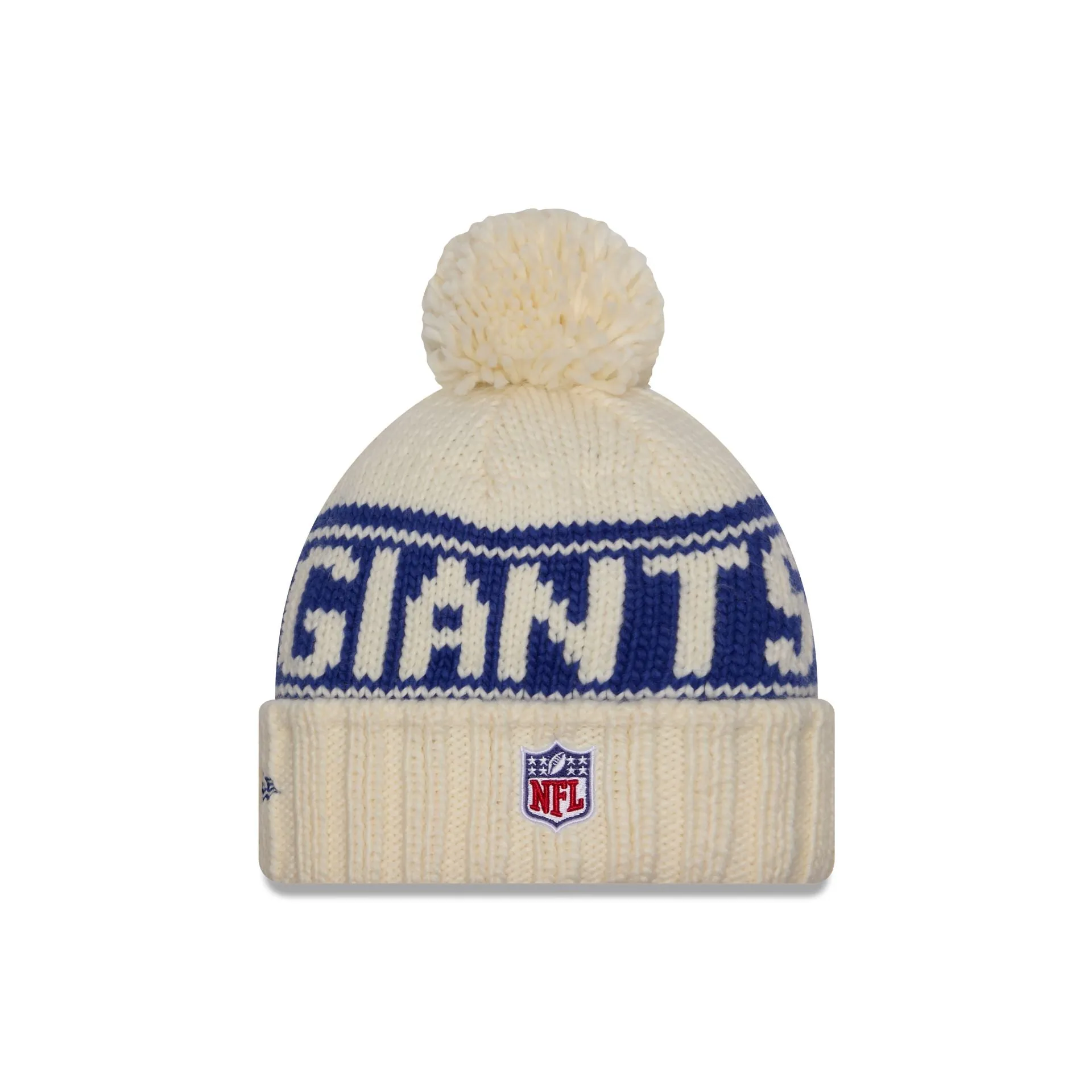 New York Giants 2024 Cold Weather Chrome Pom Knit Hat sold by New Era product image thumbnail 2