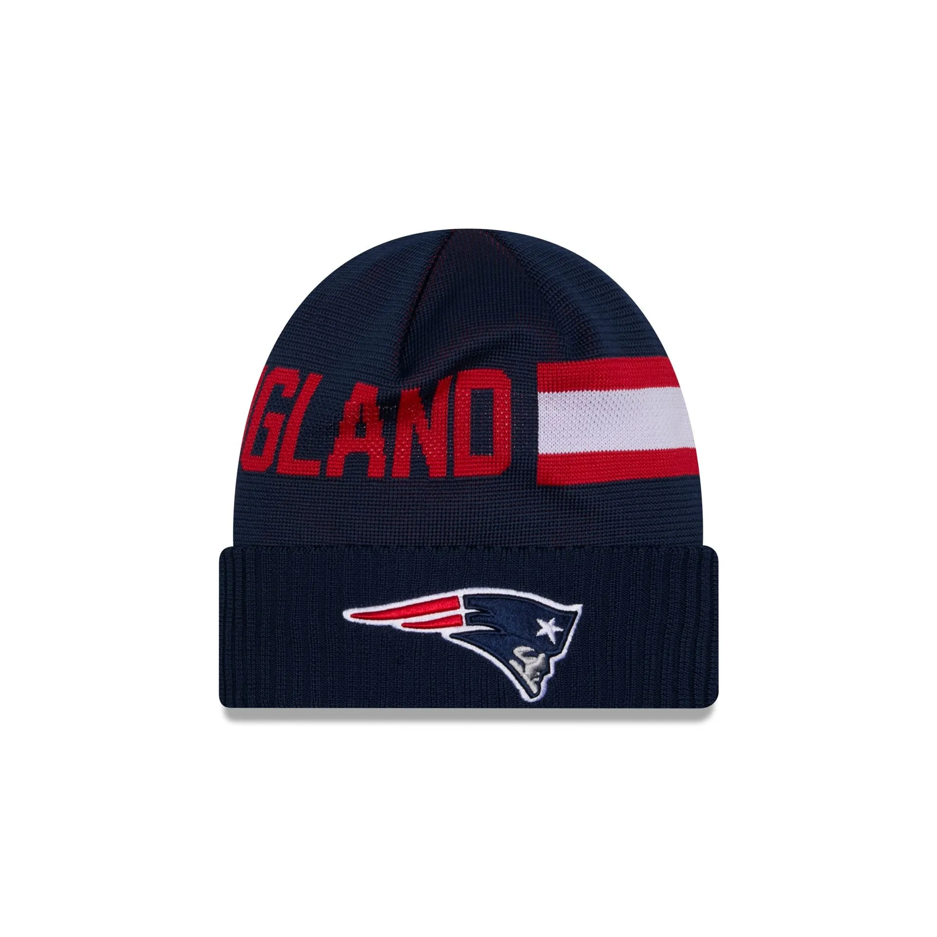 New England Patriots 2024 Cold Weather Tech Knit Beanie sold by New Era