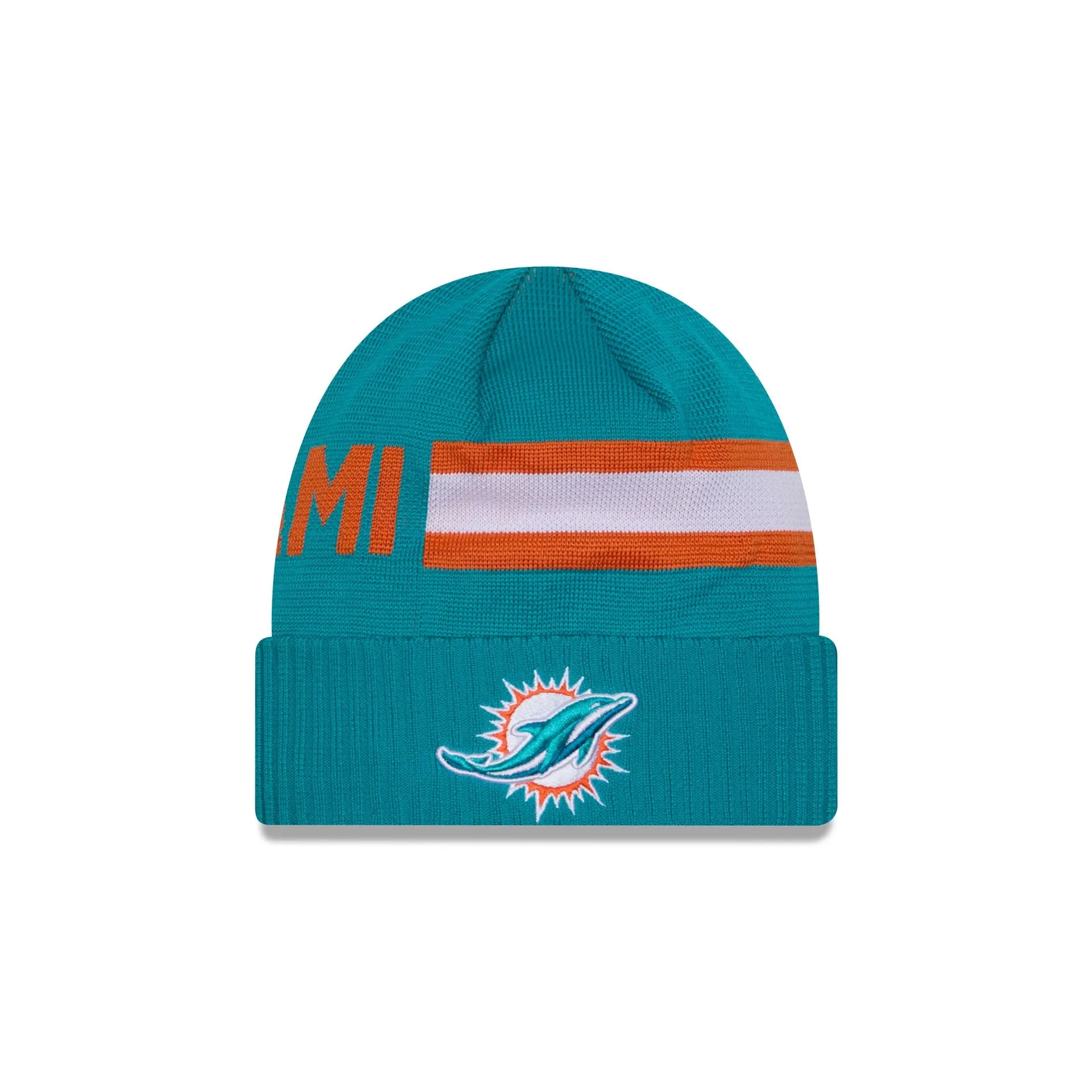 Miami Dolphins 2024 Cold Weather Tech Knit Beanie sold by New Era