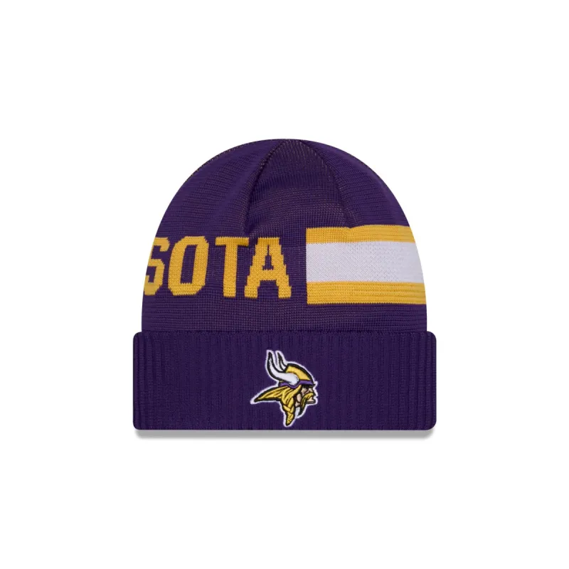 Minnesota Vikings 2024 Cold Weather Tech Knit Beanie sold by New Era