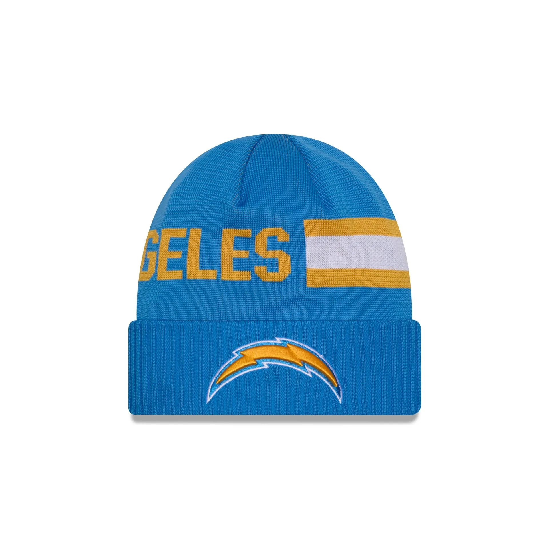Los Angeles Chargers 2024 Cold Weather Tech Knit Beanie sold by New Era