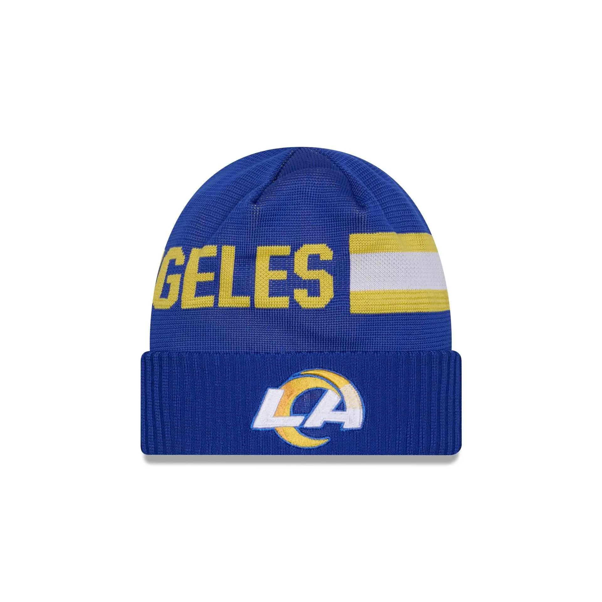 Los Angeles Rams 2024 Cold Weather Tech Knit Beanie sold by New Era